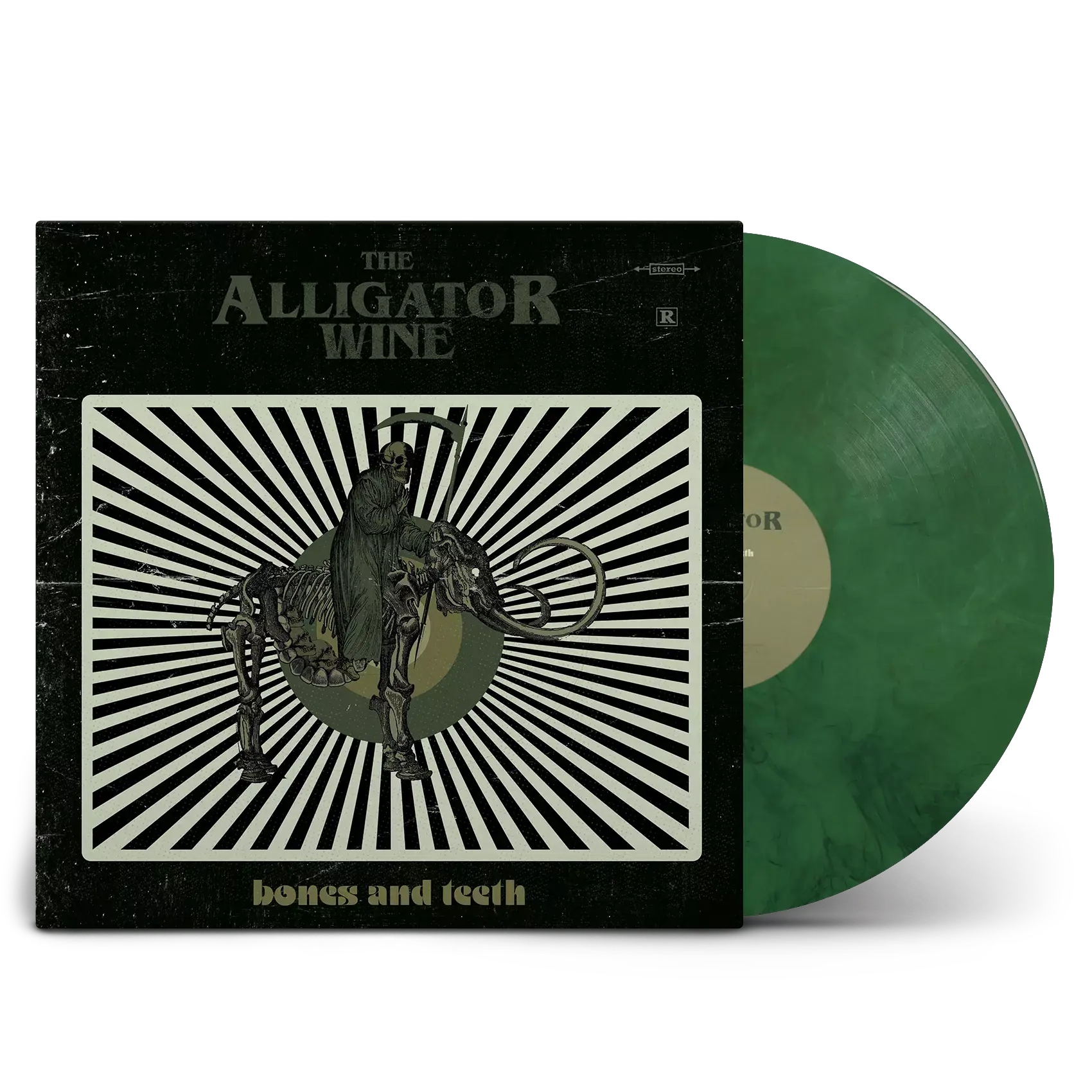 THE ALLIGATOR WINE · Bones And Teeth | MARBLED LP (Psychedelic Rock/Alternative Rock Vinyl)
