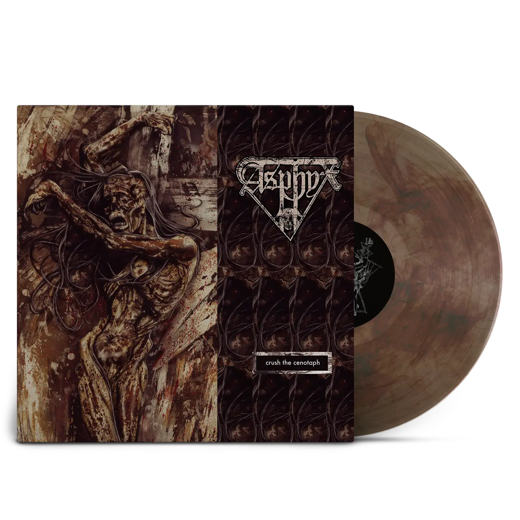 ASPHYX · Crush The Cenotaph | CLEAR/BLACK/RED LP (Death Metal Vinyl)
