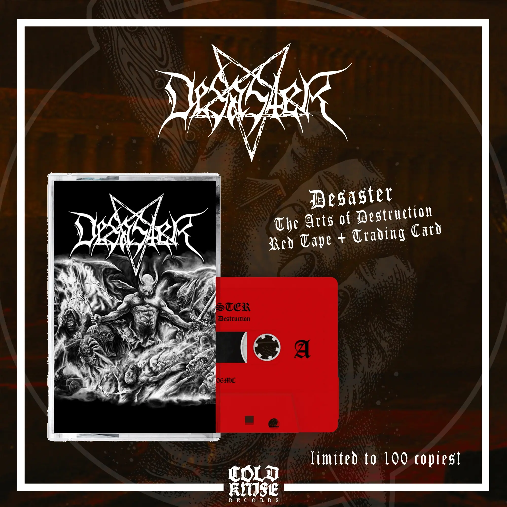 DESASTER - The Arts Of Destruction · RED TAPE (Thrash Metal/Black Metal Tapes)