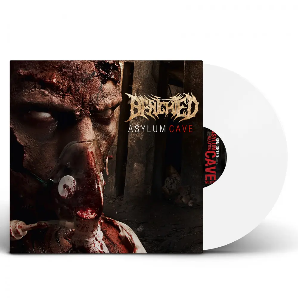 BENIGHTED · Asylum Cave | WHITE LP (Death Metal Vinyl)