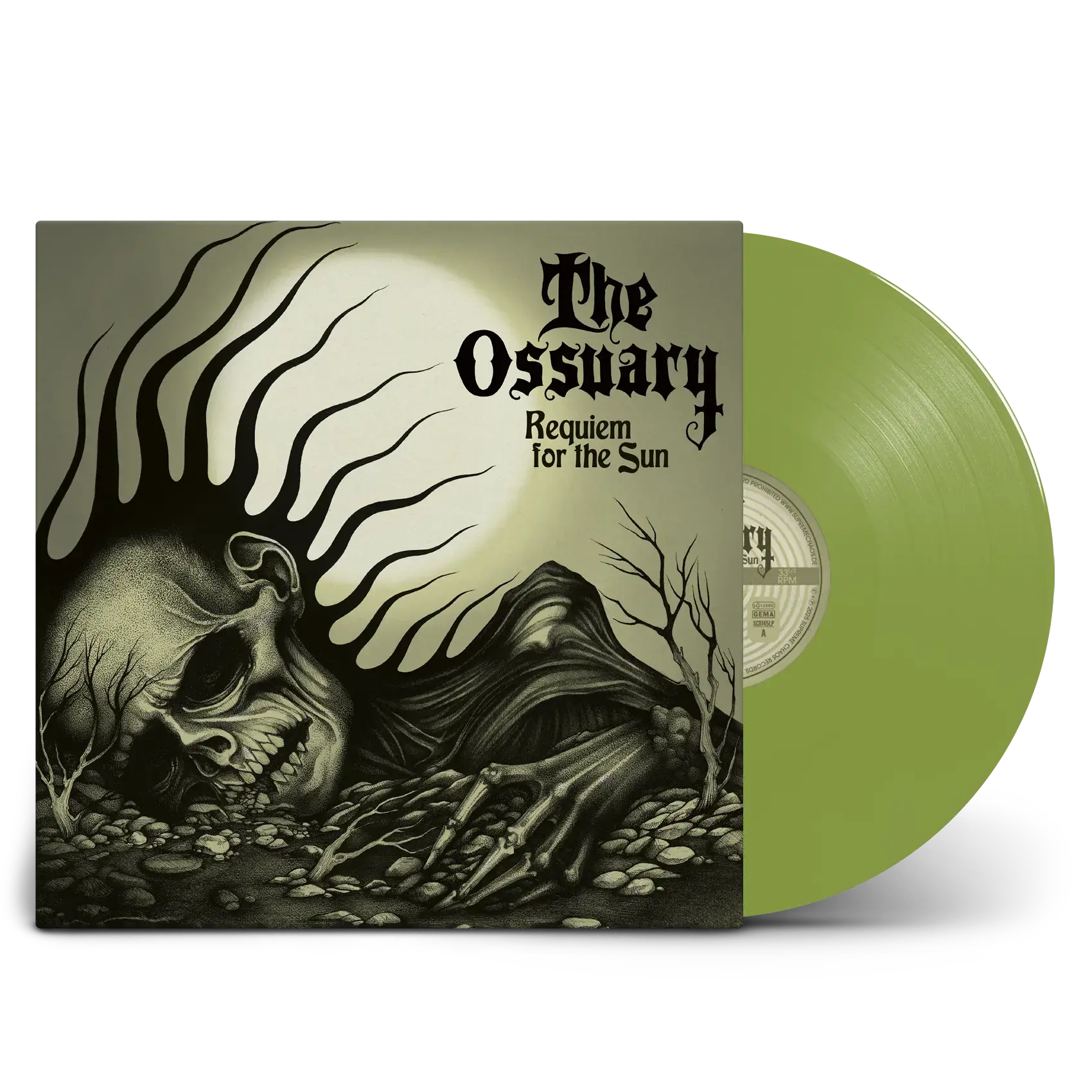 THE OSSUARY · Requiem For The Sun | OLIVE GREEN LP (Doom Metal/Doom Rock/Occult Rock Vinyl)