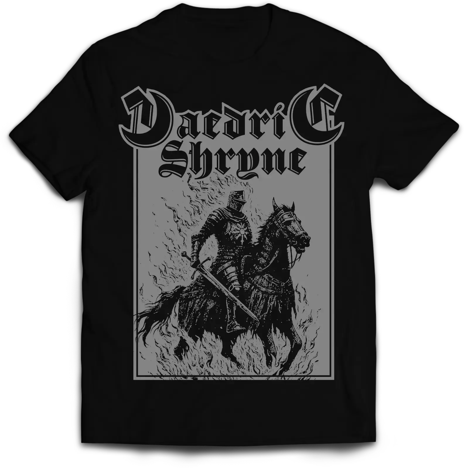DAEDRIC SHRYNE - Knight · T-SHIRT (Heavy Metal/Epic Metal Clothes)