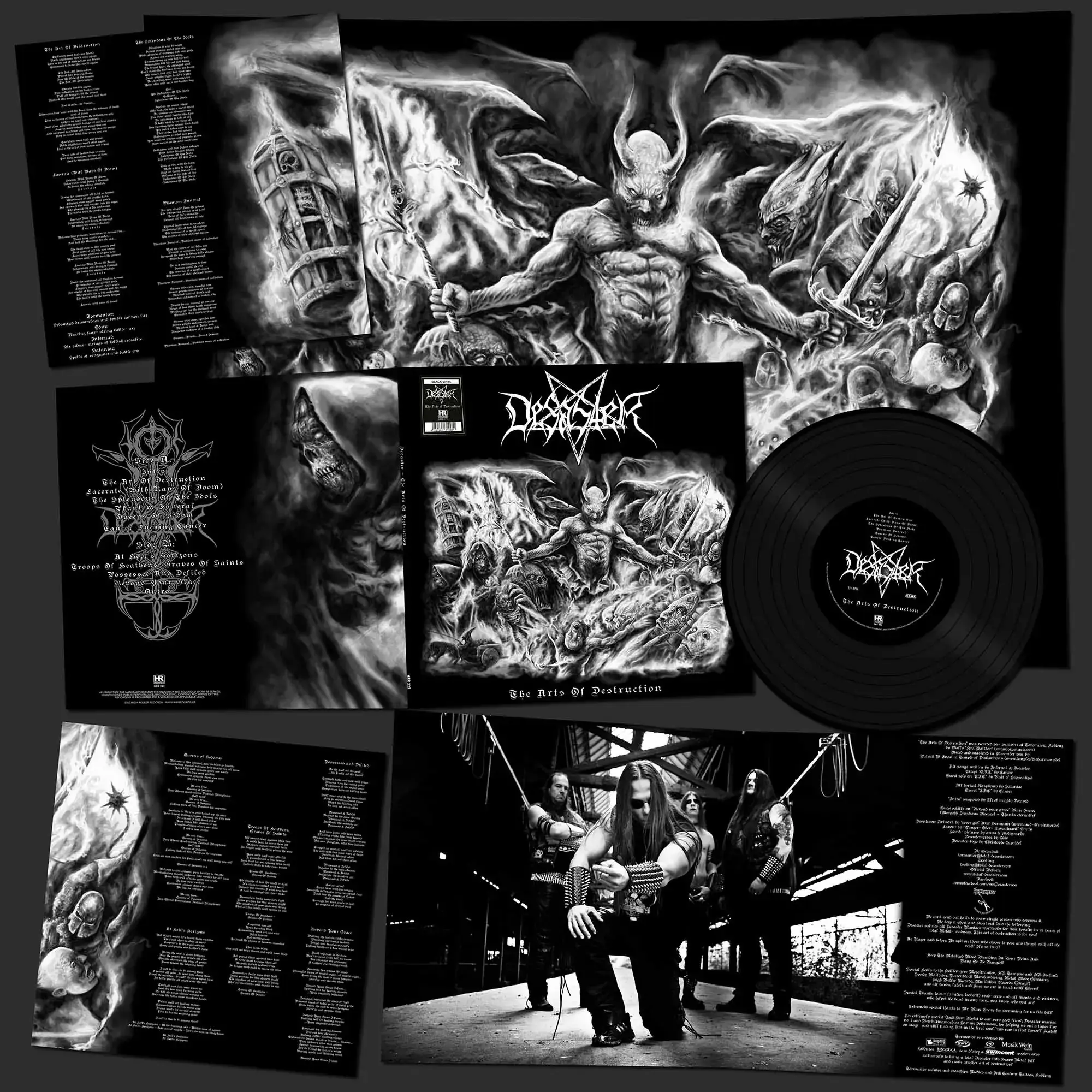 DESASTER - The Arts Of Destruction · BLACK LP (Thrash Metal Vinyl) · Picture 2