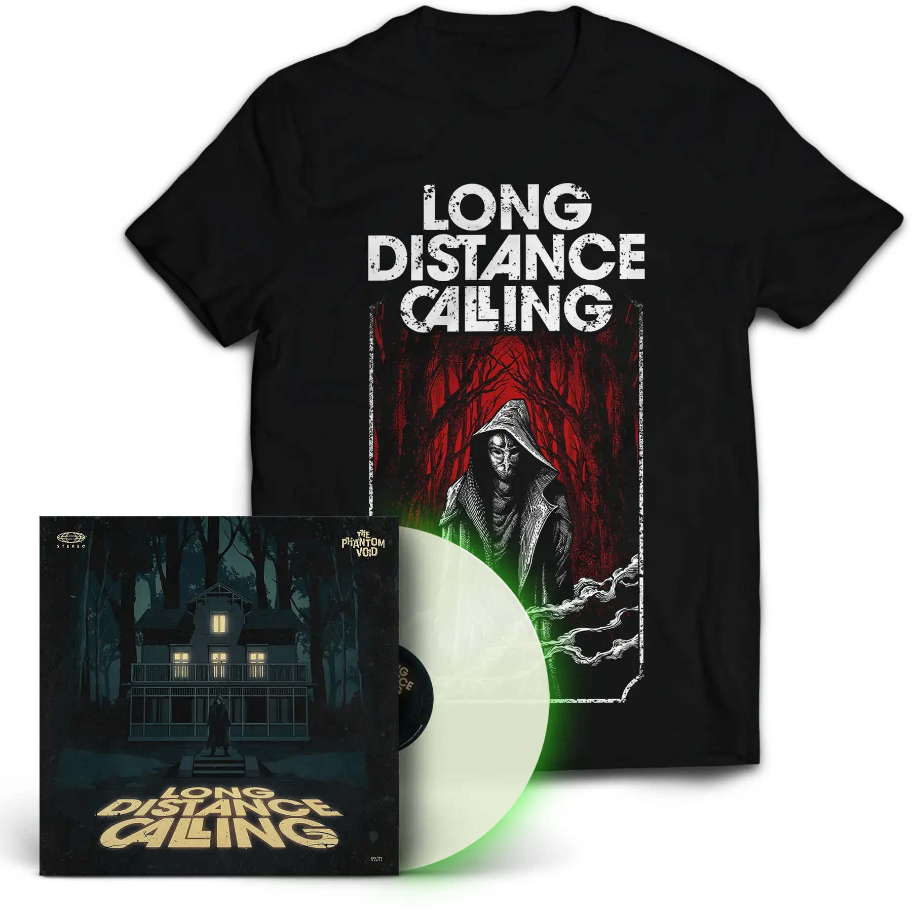 LONG DISTANCE CALLING - The Phantom Void & Phantom Woods · EXCLUSIVE VINYL+T-SHIRT BUNDLE LONG DISTANCE CALLING - The Phantom Void & Phantom Woods · EXCLUSIVE VINYL+T-SHIRT BUNDLE (Progressive Rock Vinyl)