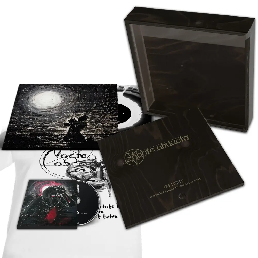 NOCTE OBDUCTA · Irrlicht (Es schlägt dem Mond ein kaltes Herz) | WOODEN VINYL BOX SET (Black Metal Vinyl)
