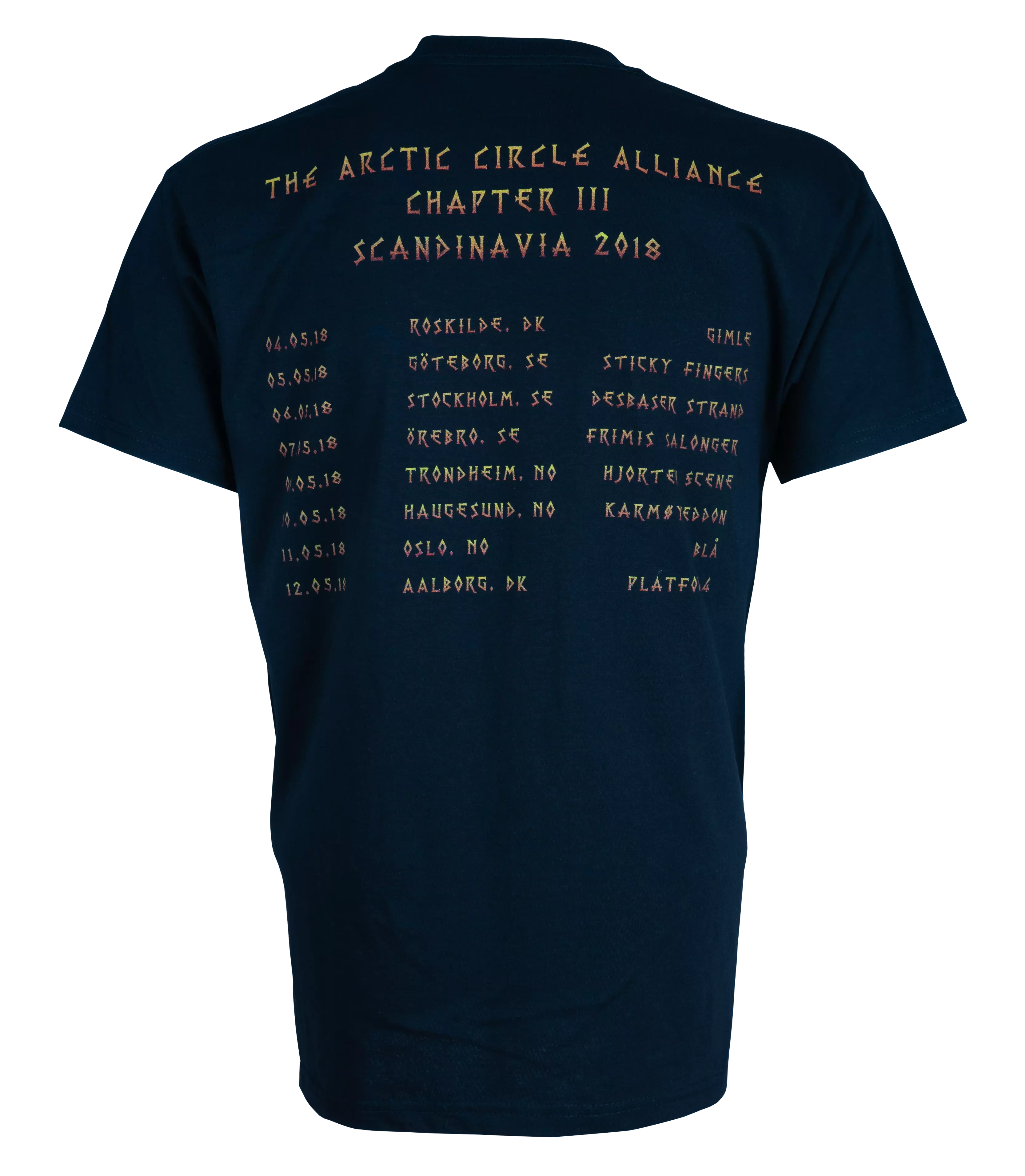 SKÁLMÖLD - Live in Scandinavia 2018 · T-SHIRT (Viking Metal/Folk Metal Clothes) · Picture 1
