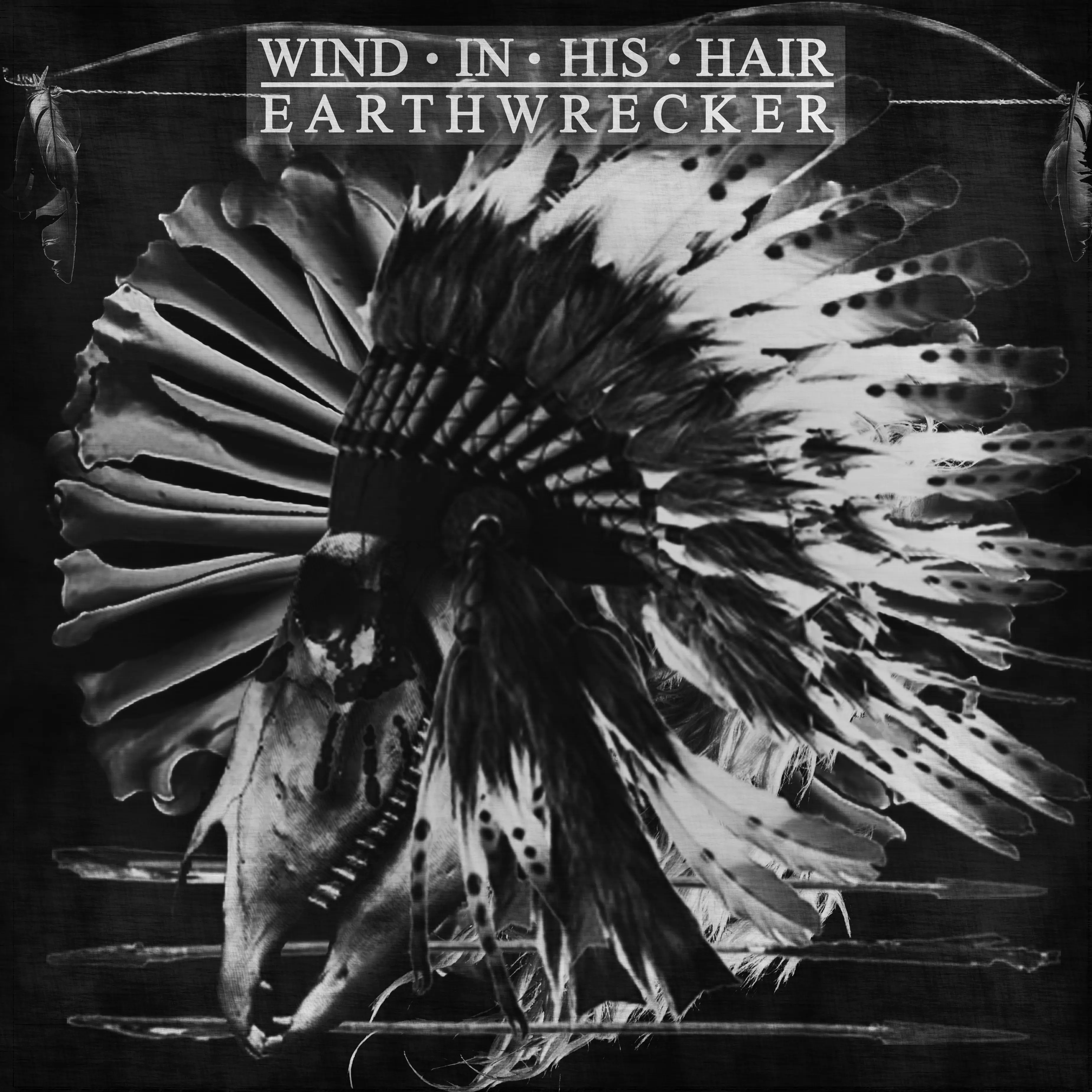 WIND IN HIS HAIR · Earthwrecker | BLACK LP (Black Metal Vinyl) · Picture 1