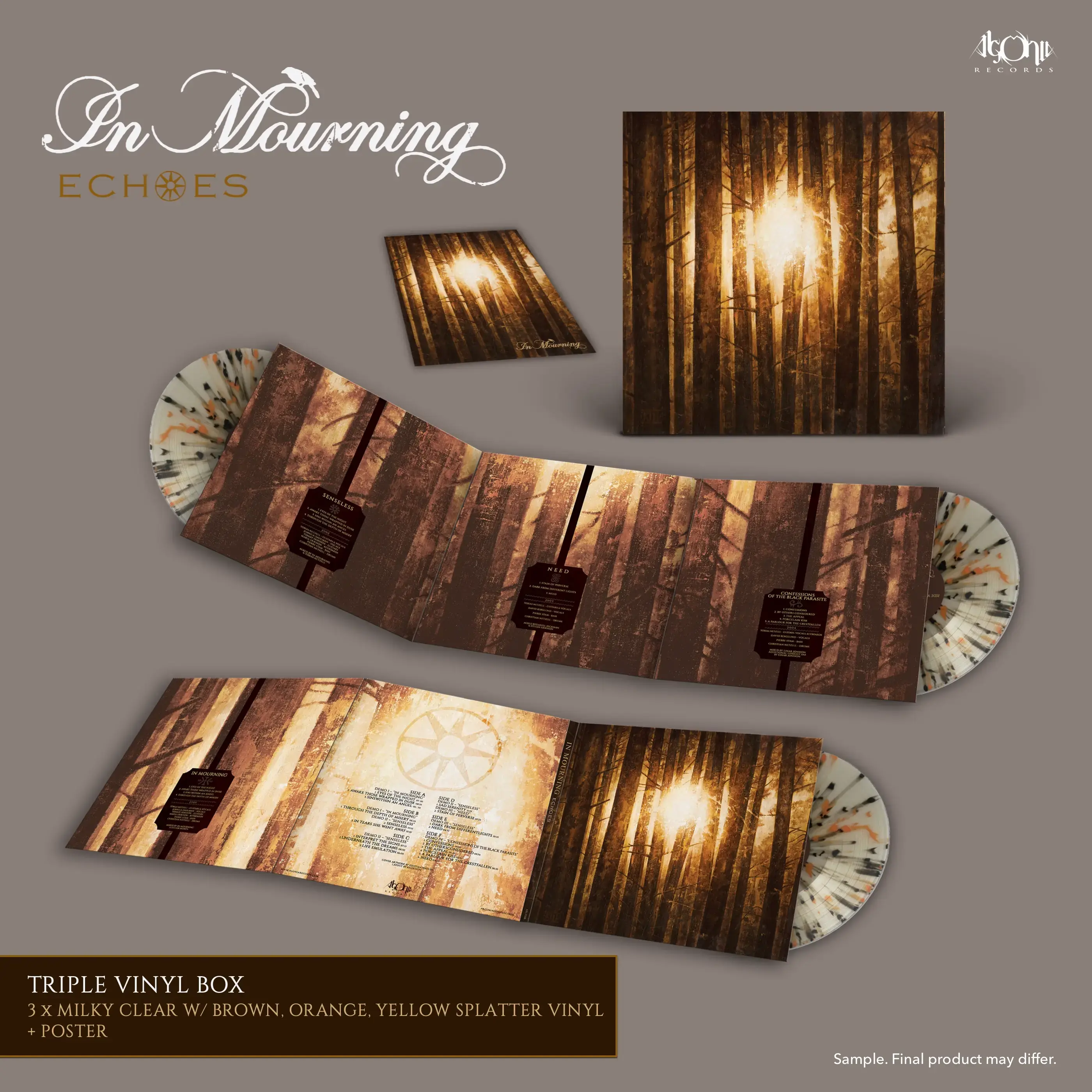IN MOURNING - Echoes · SPLATTER 3LP · Picture 2 IN MOURNING - Echoes · SPLATTER 3LP (Melodic Death Metal Vinyl) · Picture 2