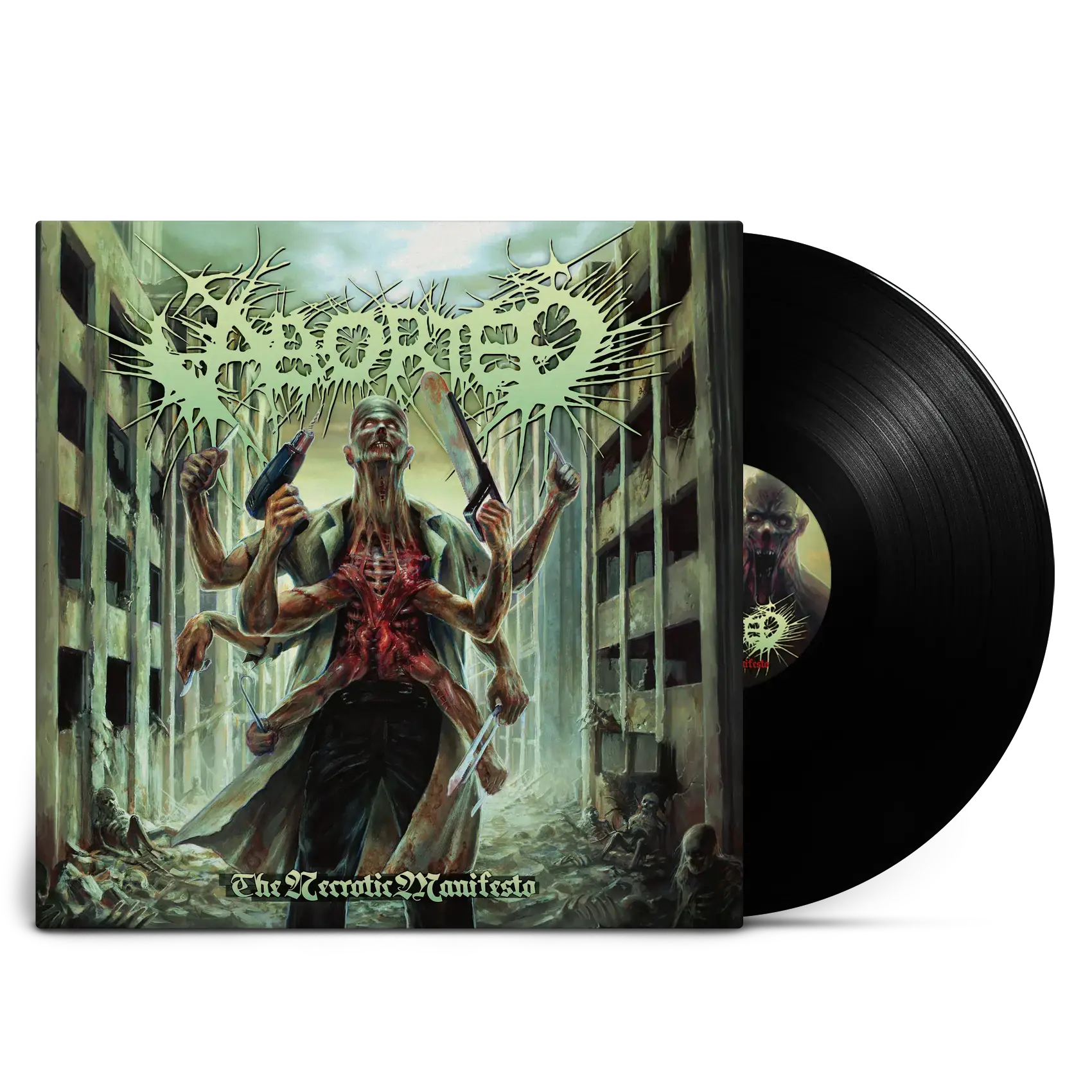 ABORTED · The Necrotic Manifesto | BLACK LP (Death Metal/Grindcore Vinyl)