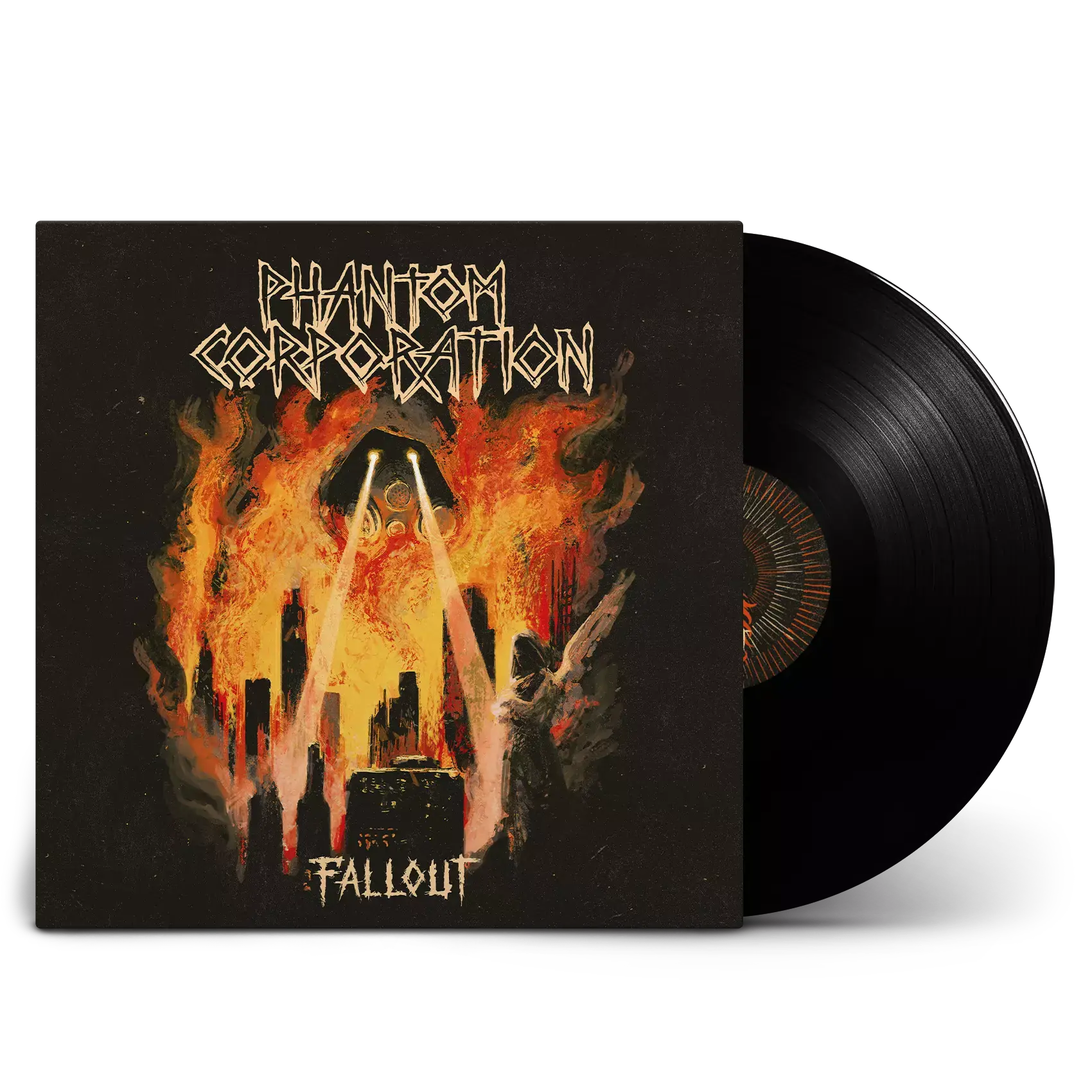 PHANTOM CORPORATION · Fallout | BLACK LP (Death Metal Vinyl)