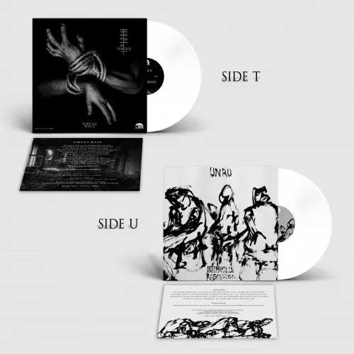 UNRU / TONGUE · Split | WHITE LP (Black Metal Vinyl)