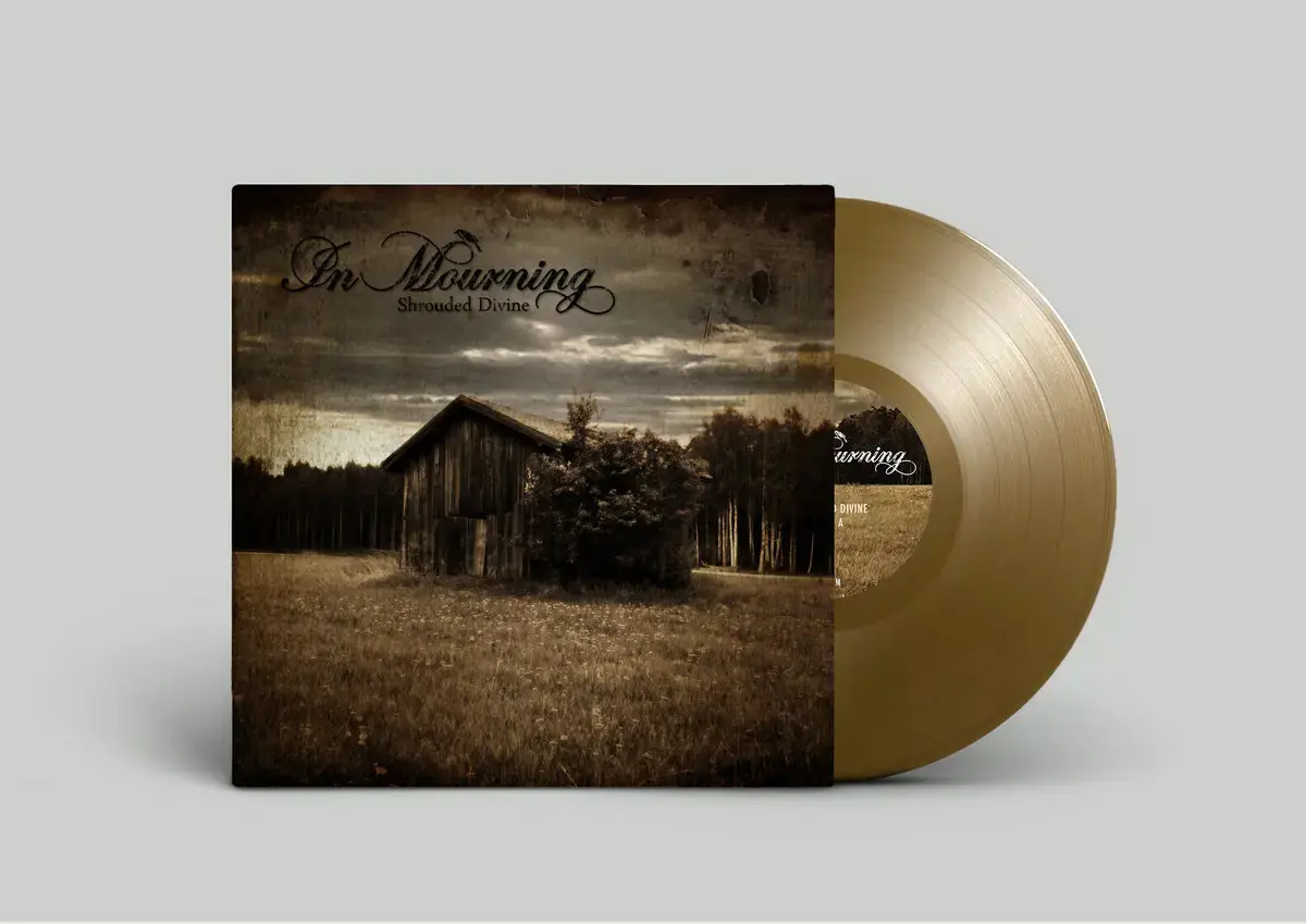 IN MOURNING - Shrouded Divine (Remastered 2022) · GOLDEN LP (Melodic Death Metal/Progressive Metal/Doom Metal Vinyl)