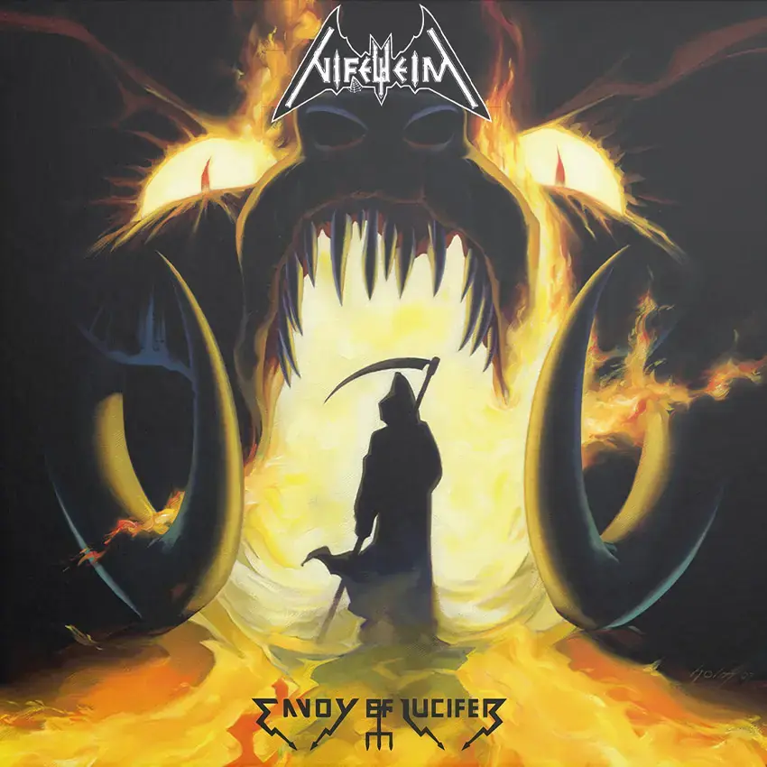 NIFELHEIM - Envoy Of Lucifer (Re-Release) · YELLOW/BLACK LP (Black Metal Vinyl) · Picture 1