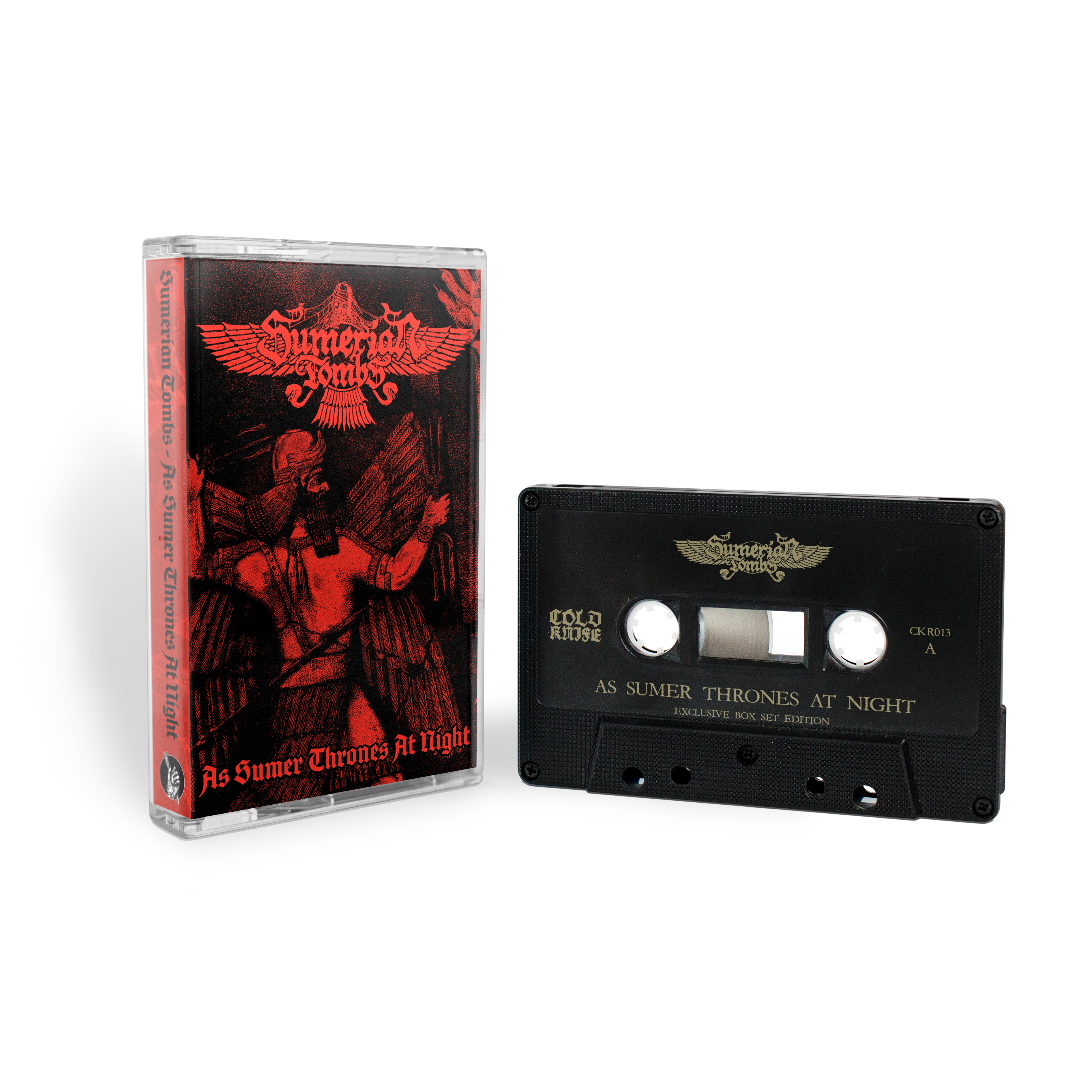 SUMERIAN TOMBS · Age of Eternal Night/As Sumer Thrones At Night | WOODEN TAPE BOX (Black Metal/Death Metal Tapes) · Picture 4
