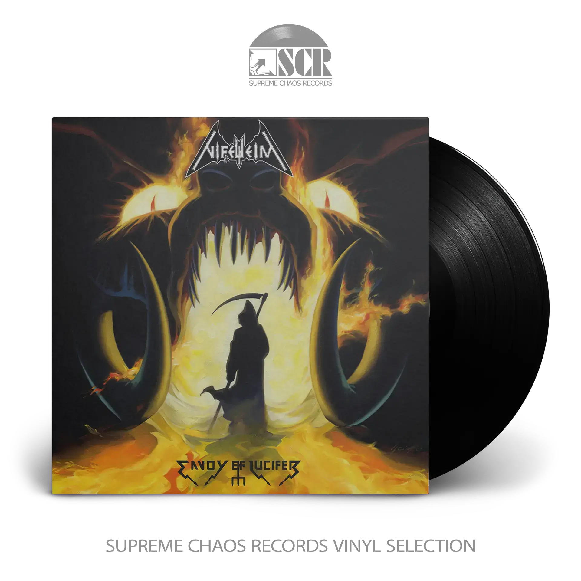 NIFELHEIM - Envoy Of Lucifer (Re-Release) · BLACK LP NIFELHEIM - Envoy Of Lucifer (Re-Release) · BLACK LP (Black Metal Vinyl)