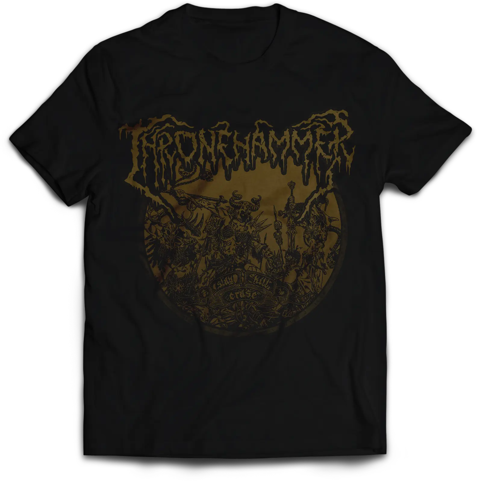 THRONEHAMMER · Slay | Kill | Erase Cover Shirt | T-SHIRT (Doom Metal/Epic Metal/Death Metal/Heavy Metal Clothes)