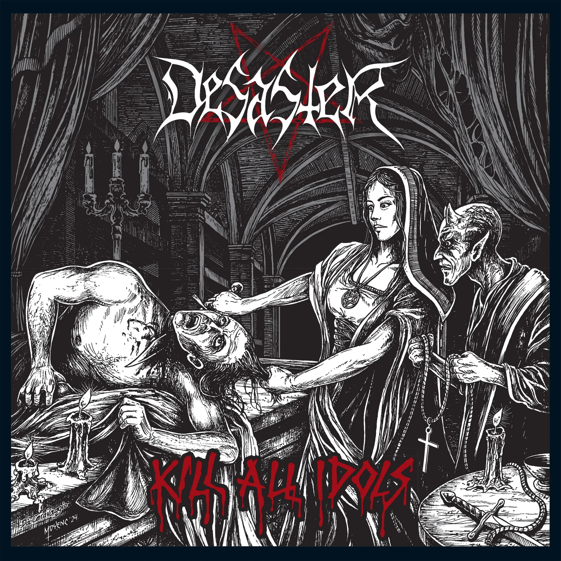 DESASTER · Kill All Idols | GREY MARBLED LP (Black Metal/Thrash Metal Vinyl) · Bild 1