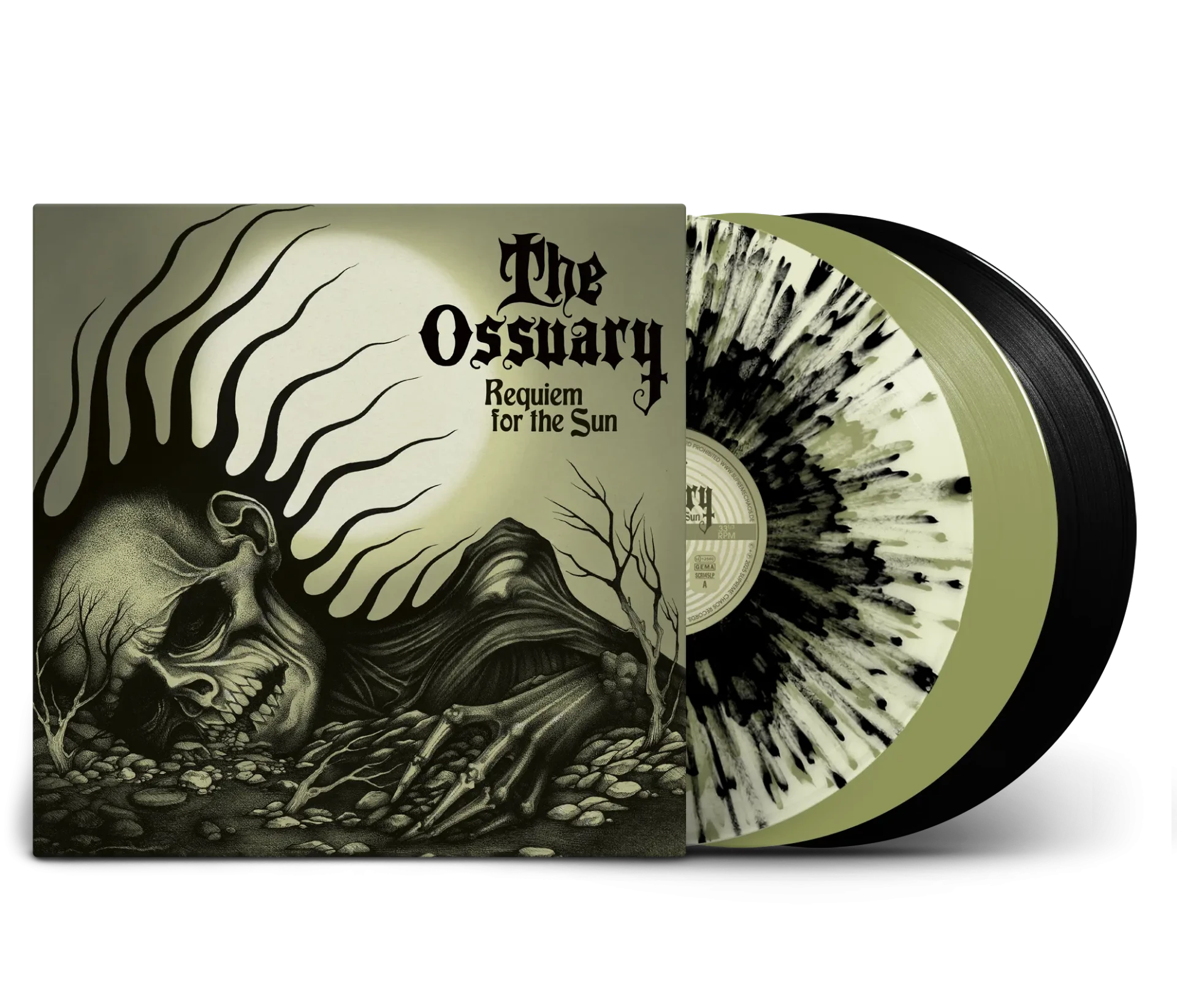 THE OSSUARY · Requiem For The Sun | BLACK LP (Doom Metal/Doom Rock/Occult Rock Vinyl) · Picture 3