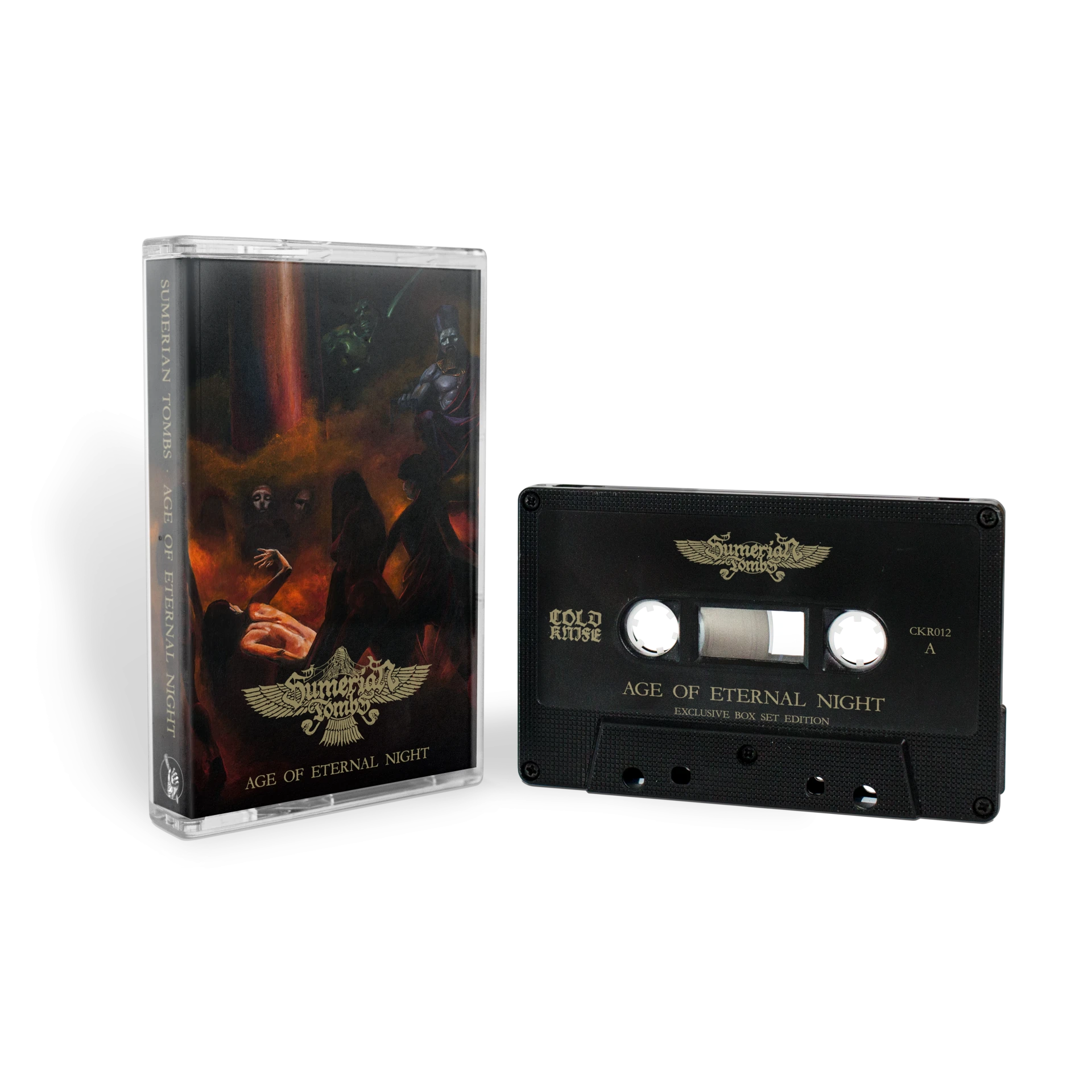 SUMERIAN TOMBS · Age of Eternal Night/As Sumer Thrones At Night | WOODEN TAPE BOX (Black Metal/Death Metal Tapes) · Picture 3