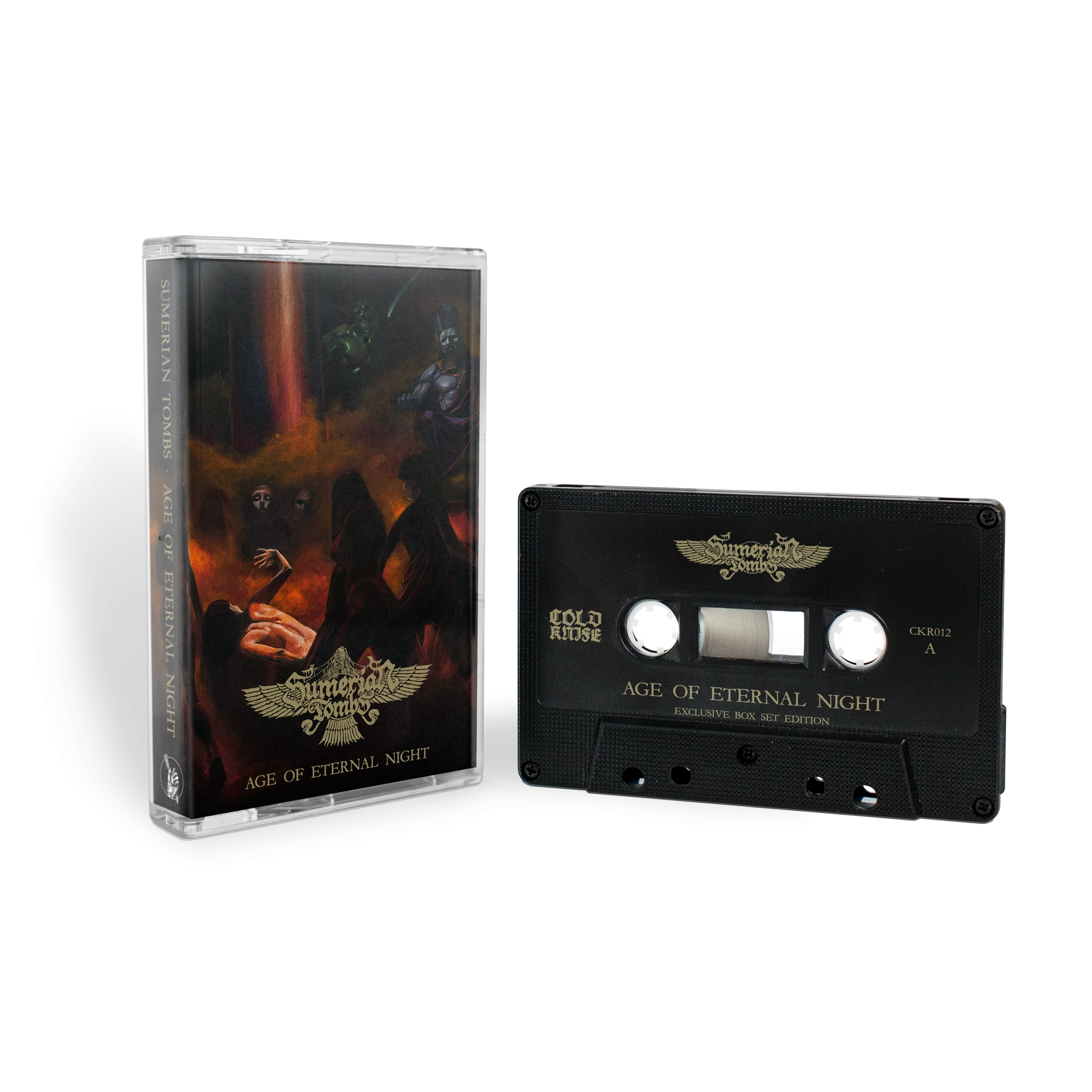 SUMERIAN TOMBS · Age of Eternal Night/As Sumer Thrones At Night | WOODEN TAPE BOX (Black Metal/Death Metal Tapes) · Picture 3
