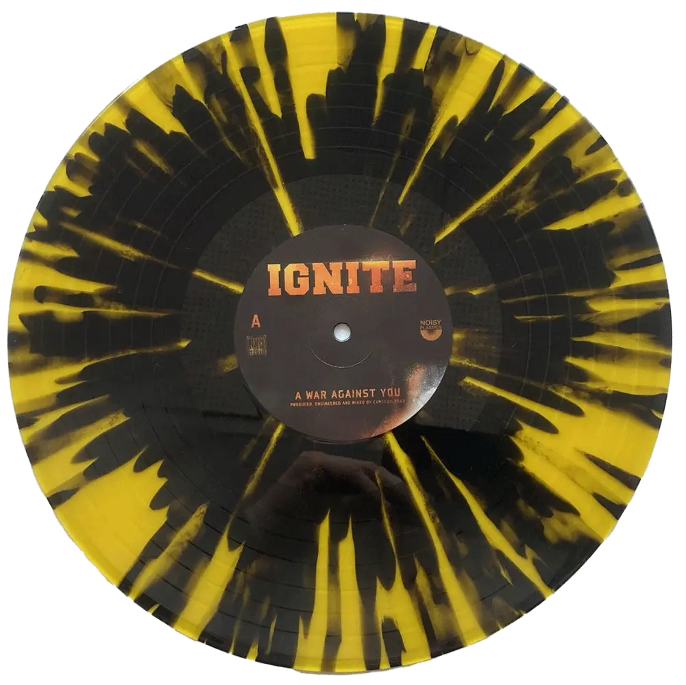 IGNITE · A War Against You | YELLOW BLACK SPLATTER LP (Hardcore Vinyl) · Picture 2