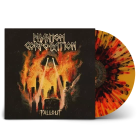 PHANTOM CORPORATION · Fallout | FIRE SPLATTER LP (Death Metal Vinyl)