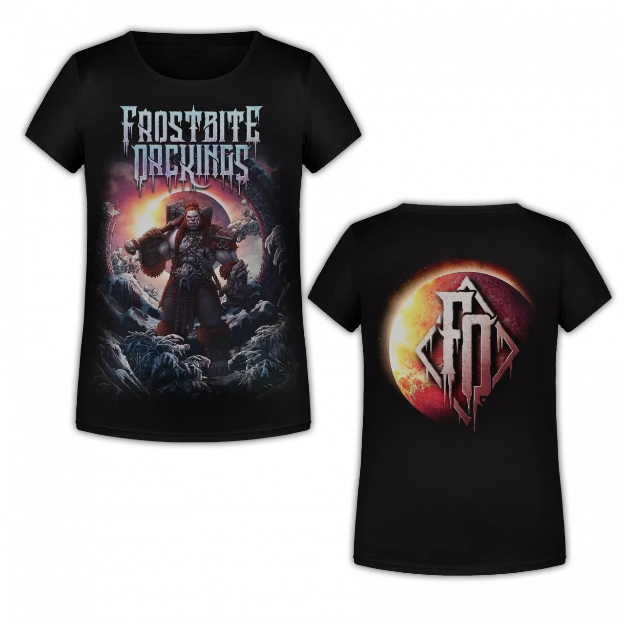 FROSTBITE ORCKINGS - The Orcish Eclipse · GIRLIE SHIRT FROSTBITE ORCKINGS - The Orcish Eclipse · GIRLIE SHIRT (Death Metal Clothes)