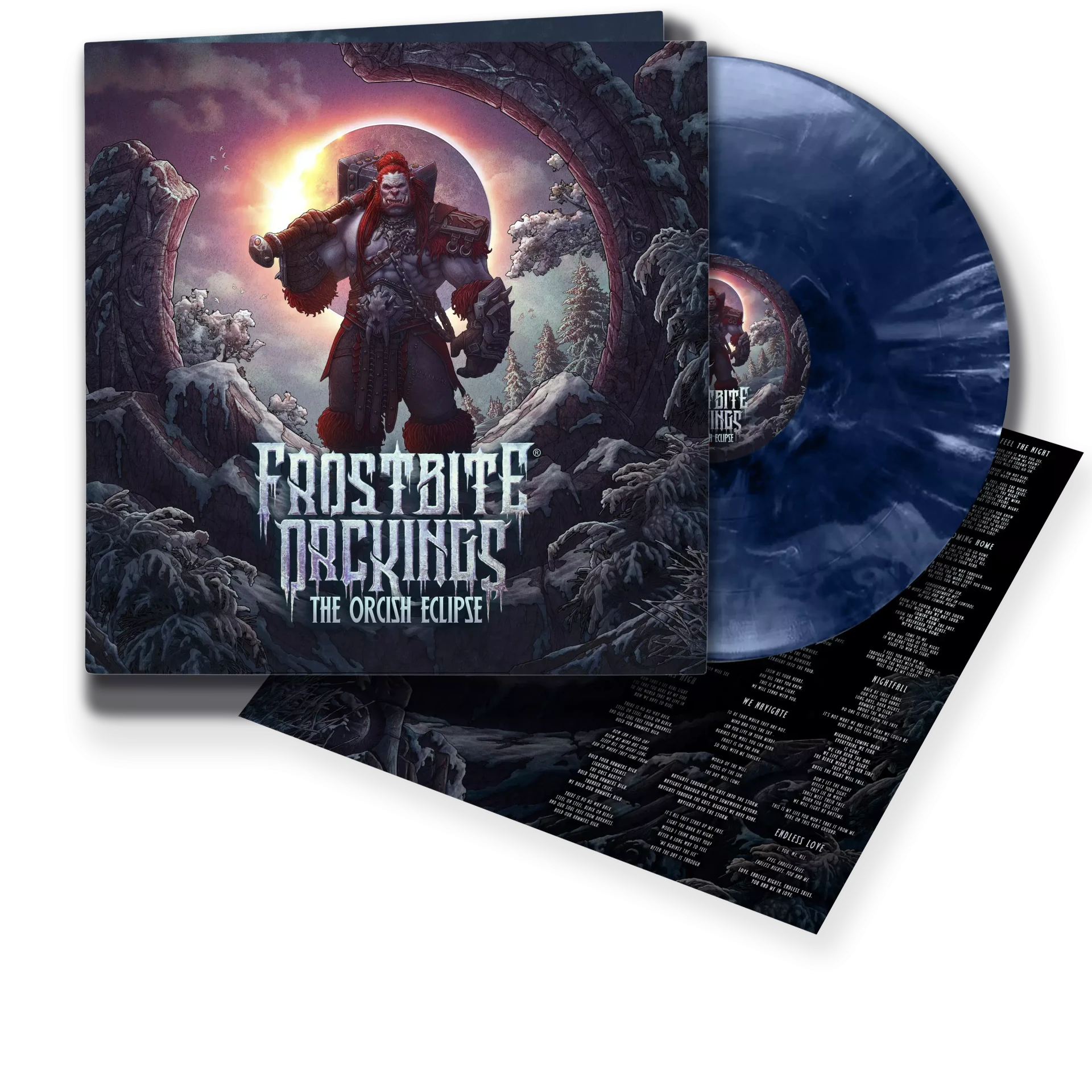 FROSTBITE ORCKINGS · The Orcish Eclipse | DEEP FROST BLUE VINYL LP (Death Metal Vinyl)