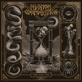 PHANTOM CORPORATION · Time And Tide | ORANGE MARBLED LP (Thrash Metal/D-Beat/Death Metal Vinyl) · Picture 1
