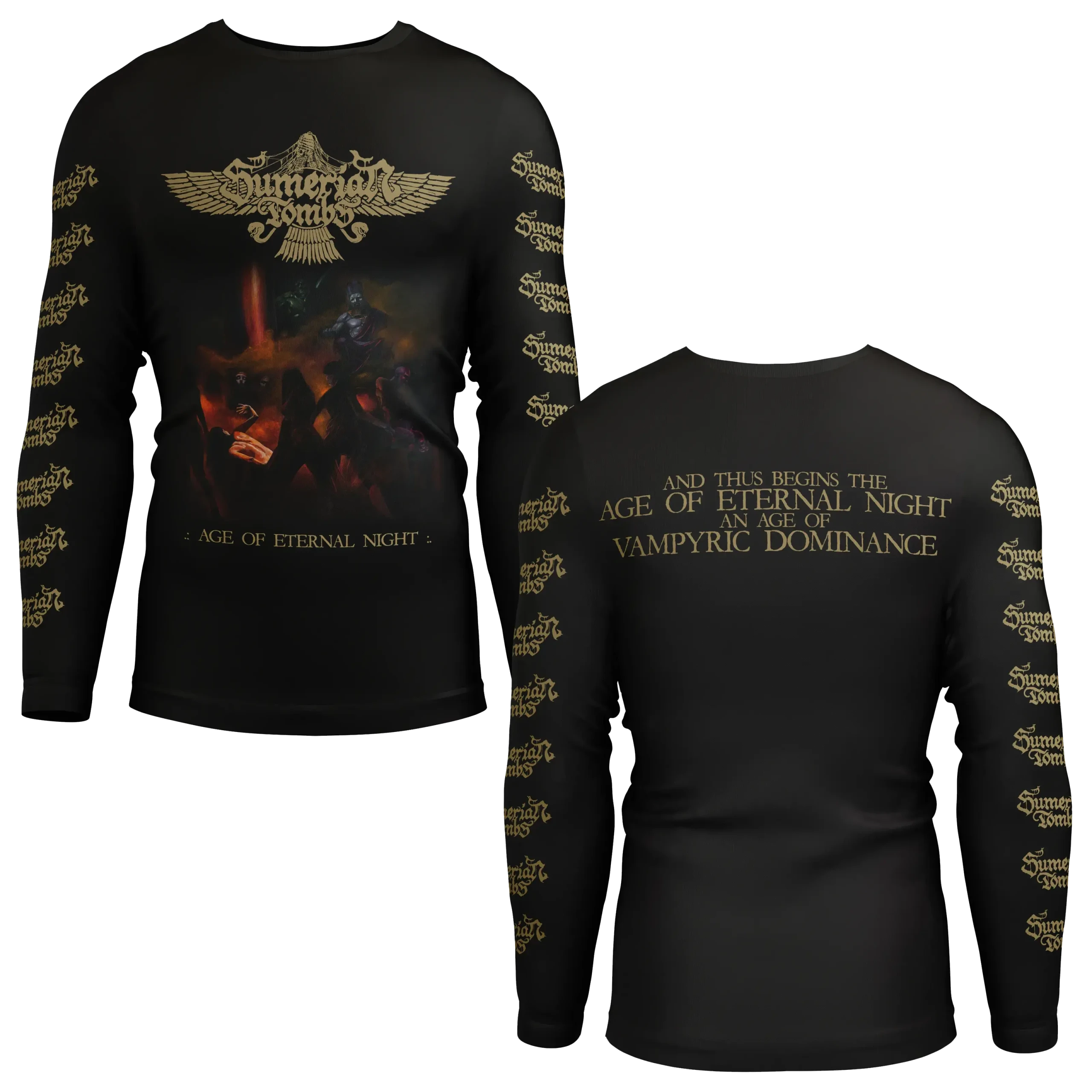 SUMERIAN TOMBS - Age Of Eternal Night Cover · LONGSLEEVE (Black Metal/Death Metal Clothes)