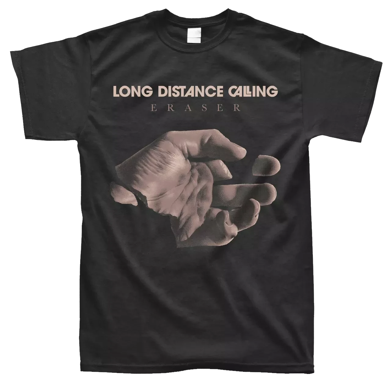LONG DISTANCE CALLING · Eraser Hand | T-SHIRT (Progressive Rock Clothes)