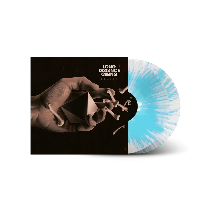 Long Distance Calling · Eraser | Crystal Clear Blue Splatter Double Vinyl