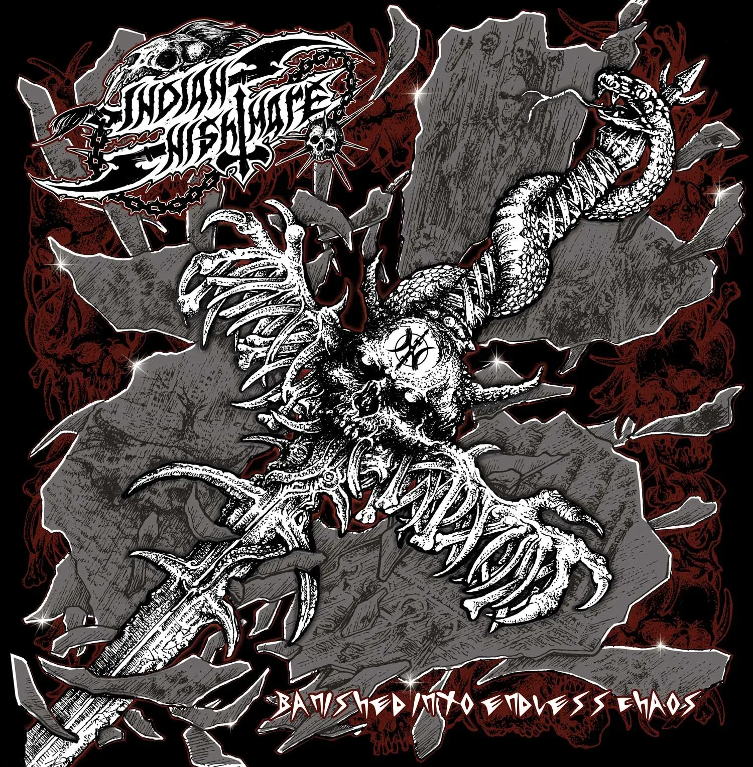 INDIAN NIGHTMARE · Banished into Endless Chaos | BLACK LP (Heavy Metal Vinyl) · Bild 1