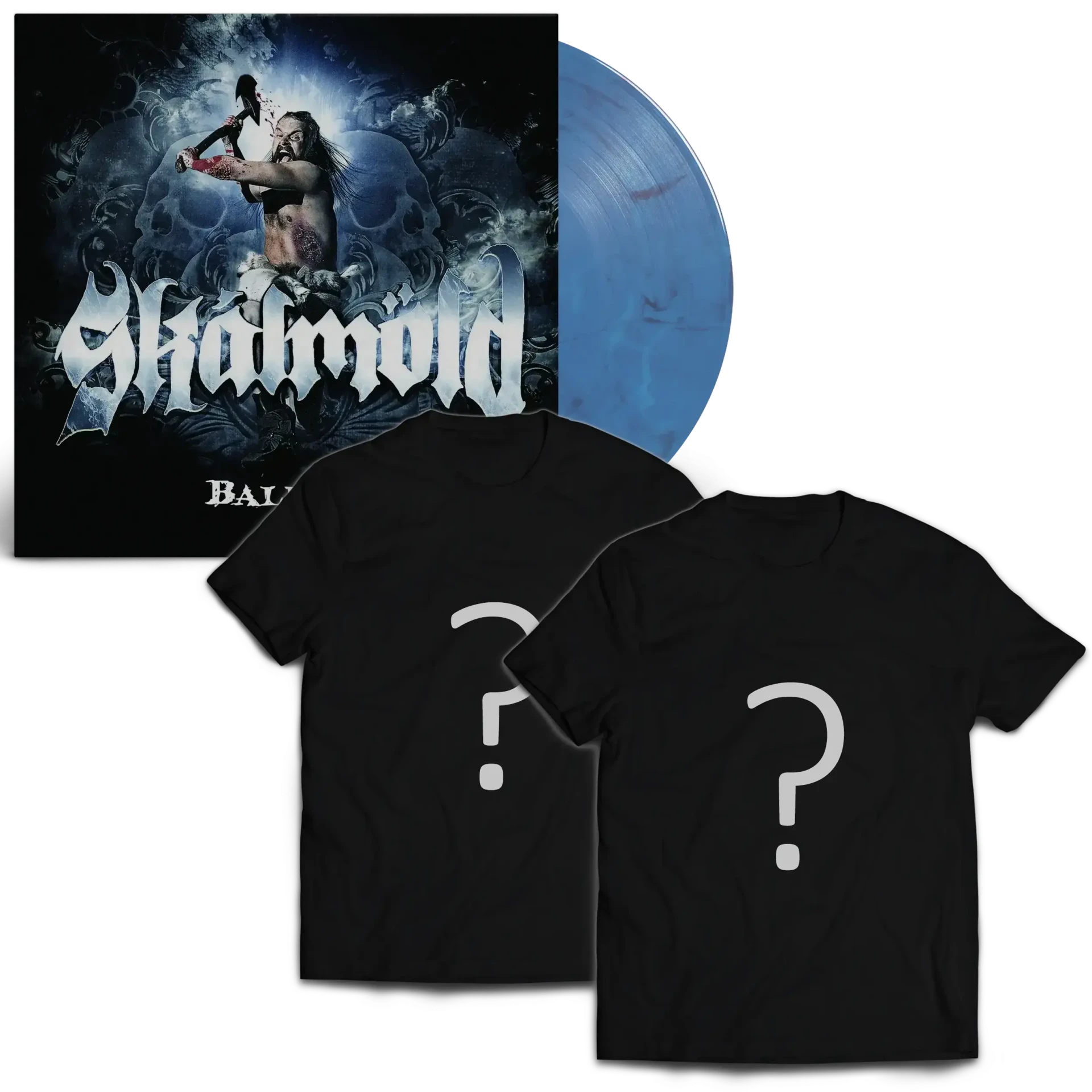 SKÁLMÖLD · Baldur | BLUE MARBLED VINYL+2 SHIRTS BUNDLE ( Vinyl)