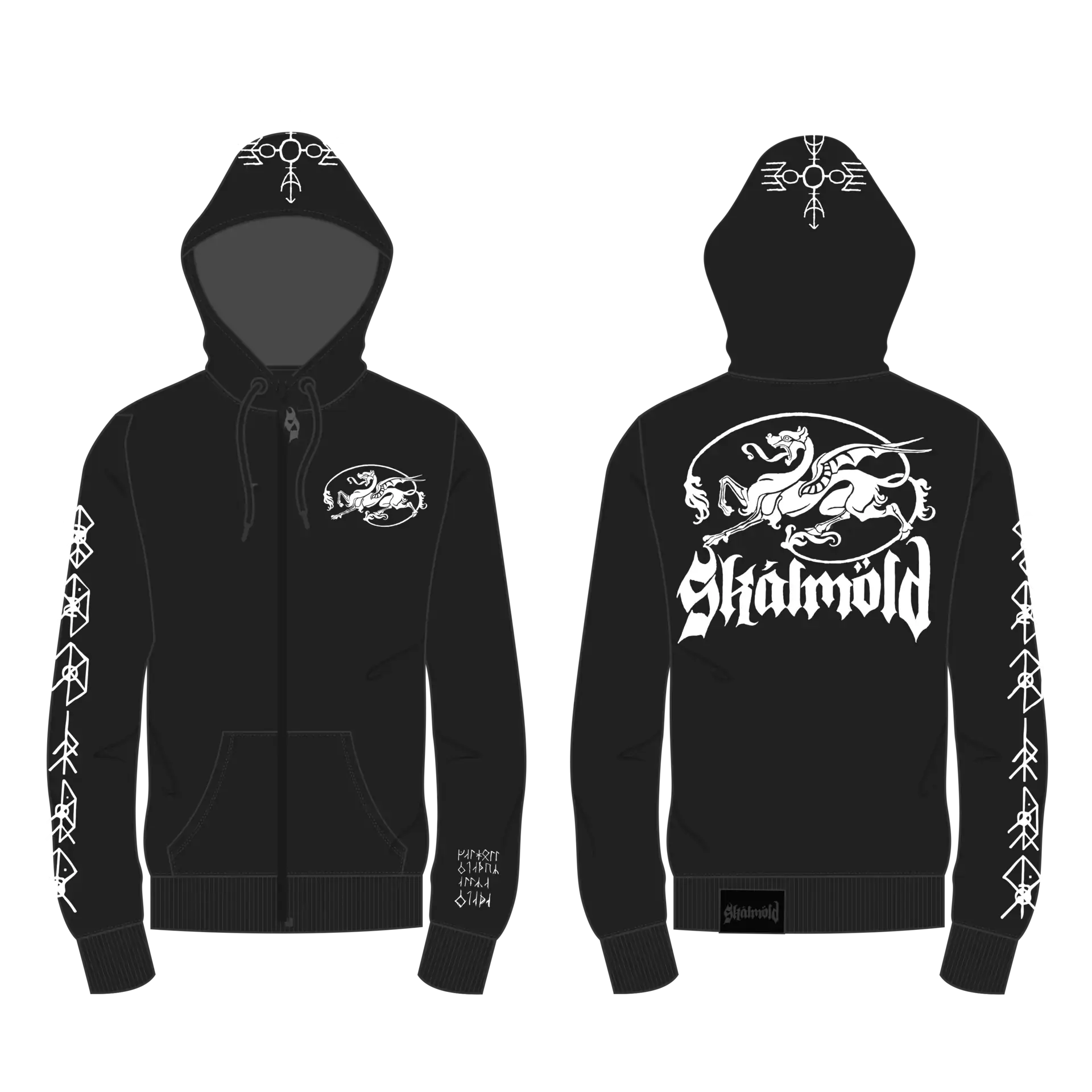 SKÁLMÖLD · Logo Deluxe | ZIPPER (Viking Metal/Folk Metal Clothes)