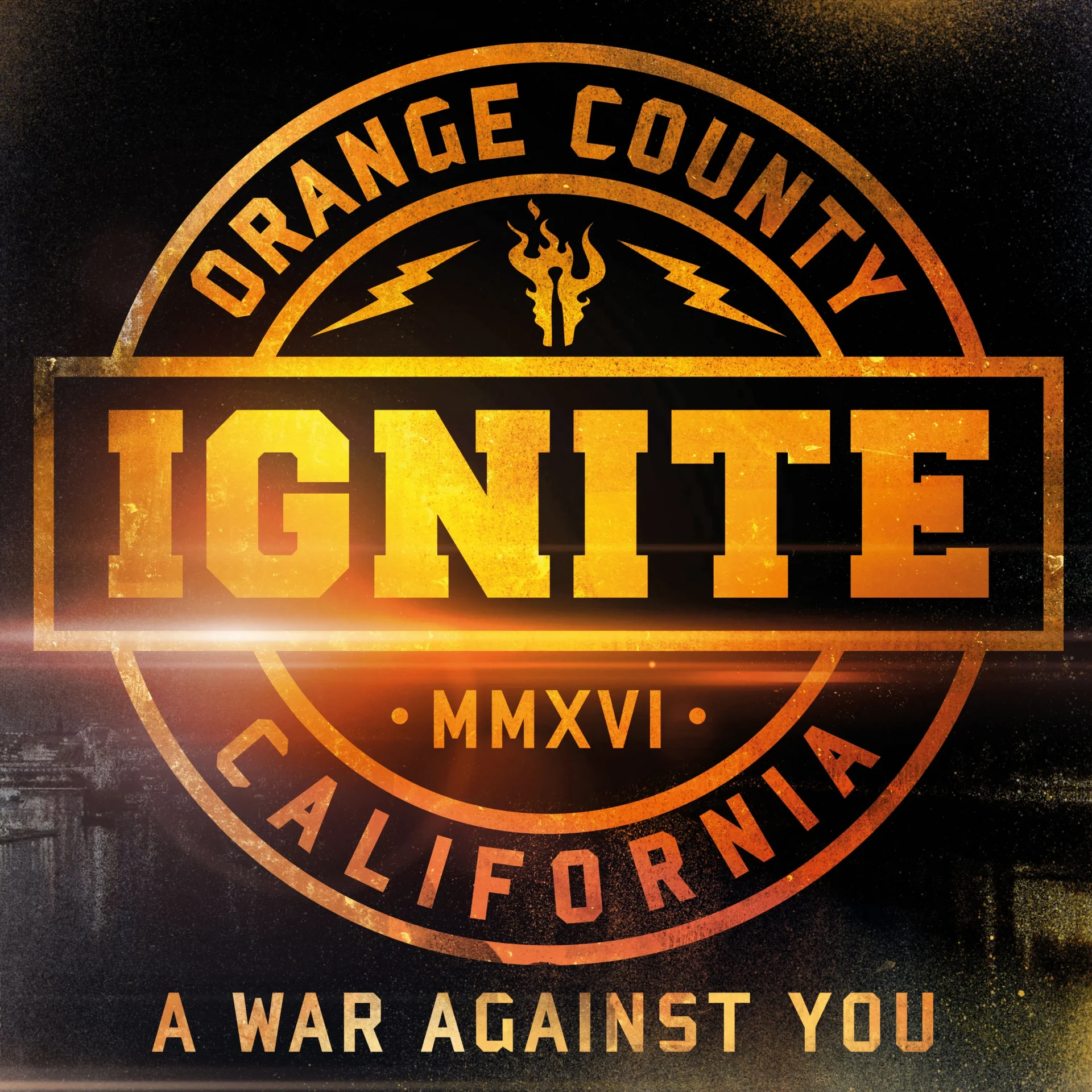 IGNITE · A War Against You | YELLOW BLACK SPLATTER LP (Hardcore Vinyl) · Picture 1