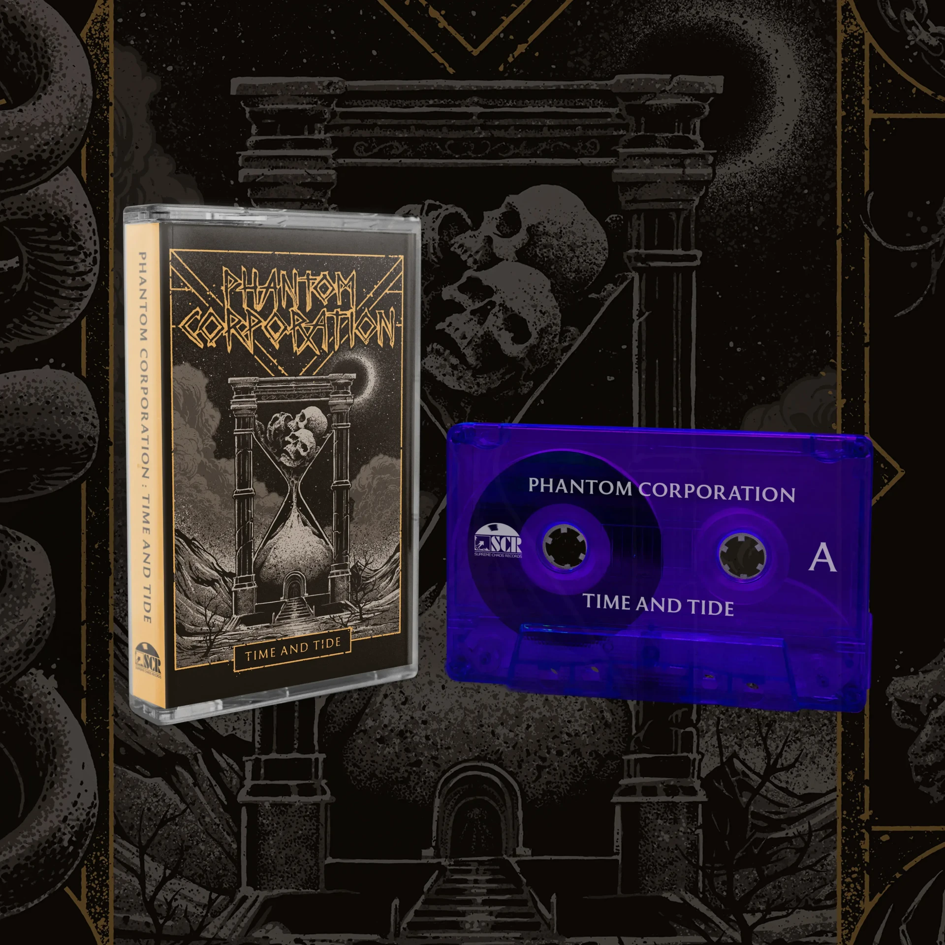 PHANTOM CORPORATION · Time And Tide | TRANSPARENT PURPLE TAPE (Thrash Metal/D-Beat/Death Metal Tapes) · Bild 2