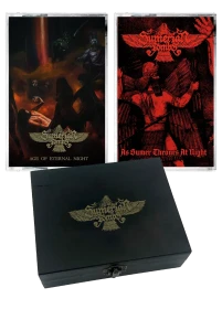 SUMERIAN TOMBS · Age of Eternal Night/As Sumer Thrones At Night | WOODEN TAPE BOX (Black Metal/Death Metal Tapes)