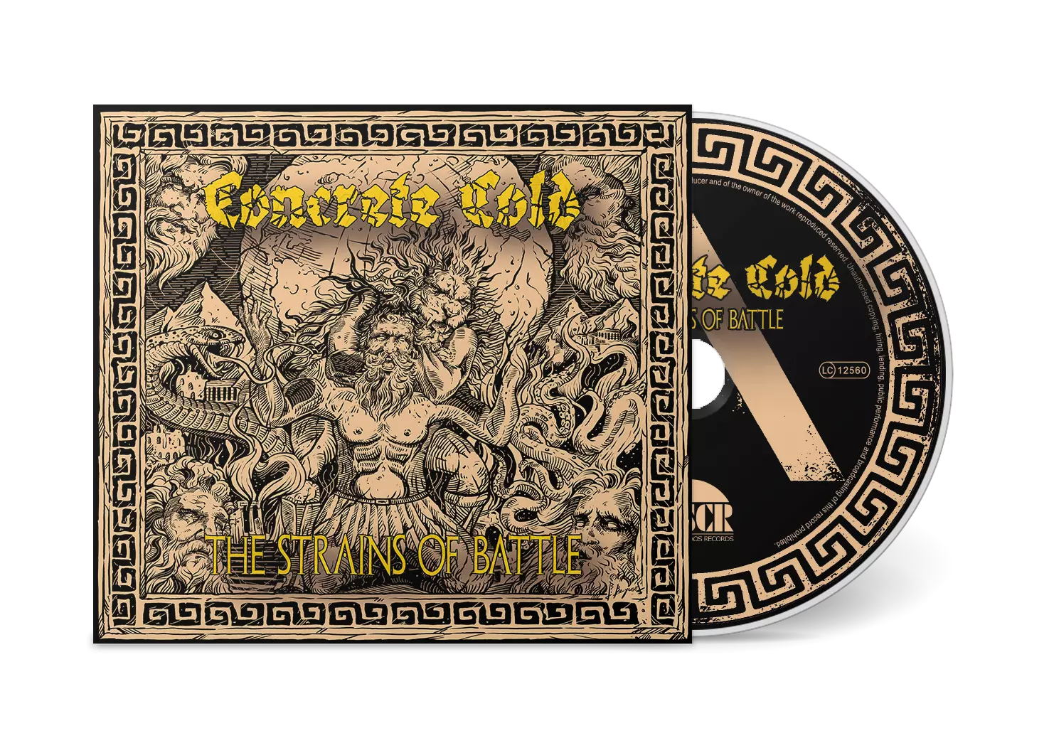 CONCRETE COLD · The Strains Of Battle | DIGIPAK CD (Death Metal/Sludge Metal CDs)
