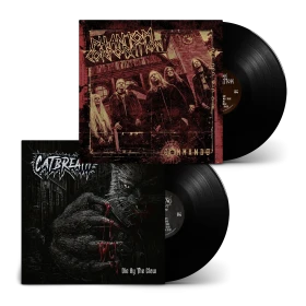 PHANTOM CORPORATION / CATBREATH · Commando / Die By The Claw | BLACK LP (Thrash Metal/Death Metal Vinyl)