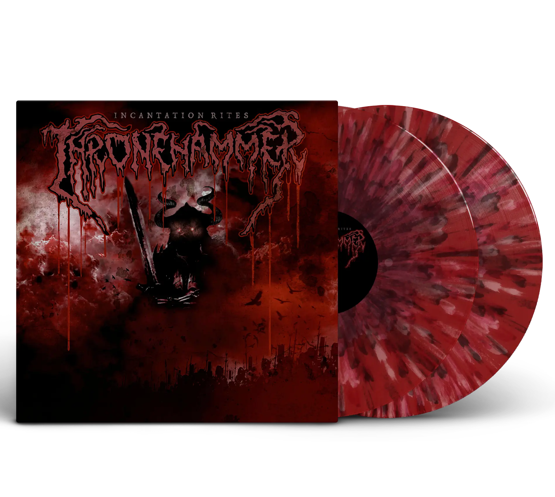 THRONEHAMMER · Incantation Rites | SPLATTER 2LP (Doom Metal/Heavy Metal/Epic Metal Vinyl)