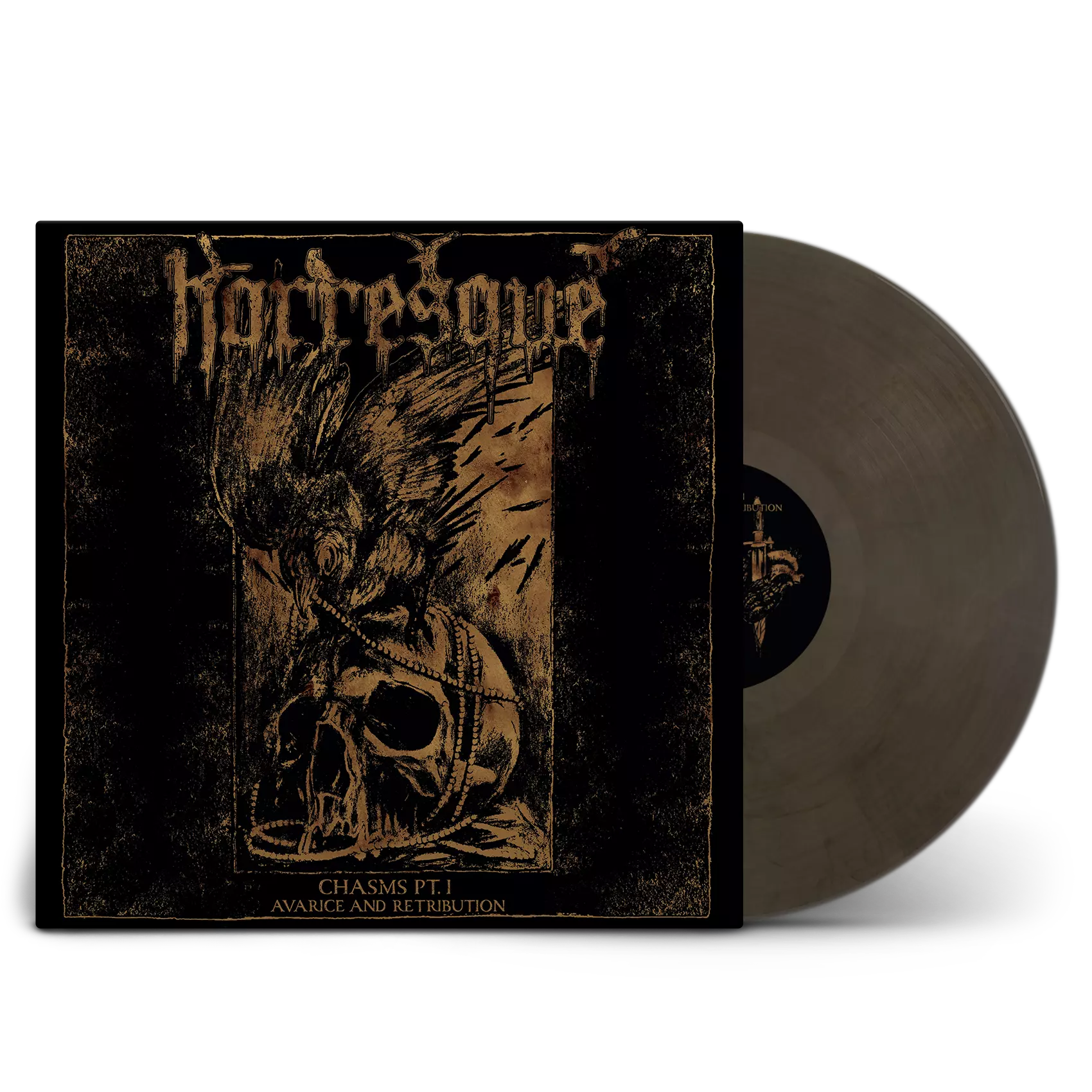 HORRESQUE · Chasms Pt. I - Avarice and Retribution | CLEAR/BLACK LP (Death Metal/Black Metal Vinyl)