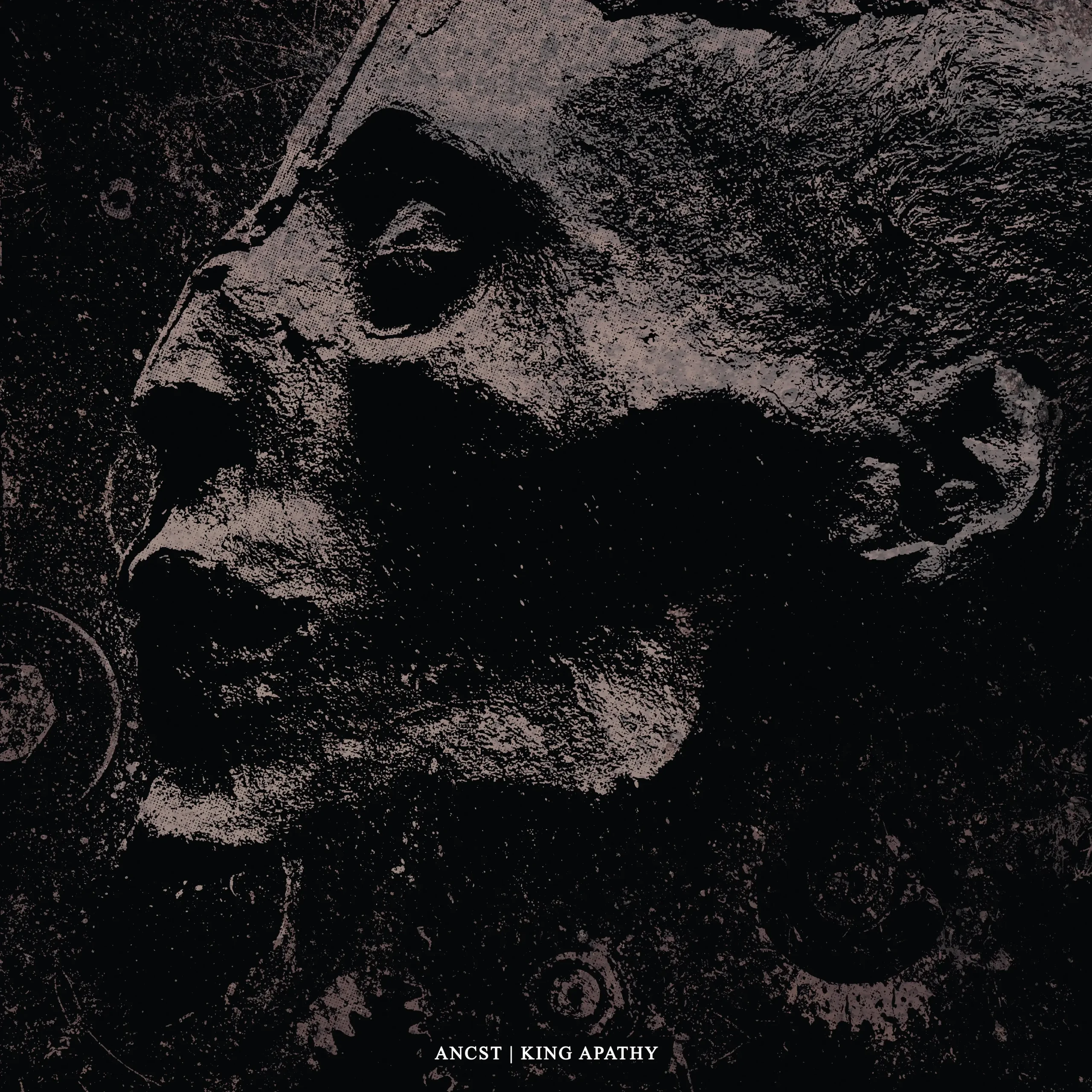 ANCST / KING APATHY · Split | WHITE LP (Black Metal Vinyl) · Picture 1