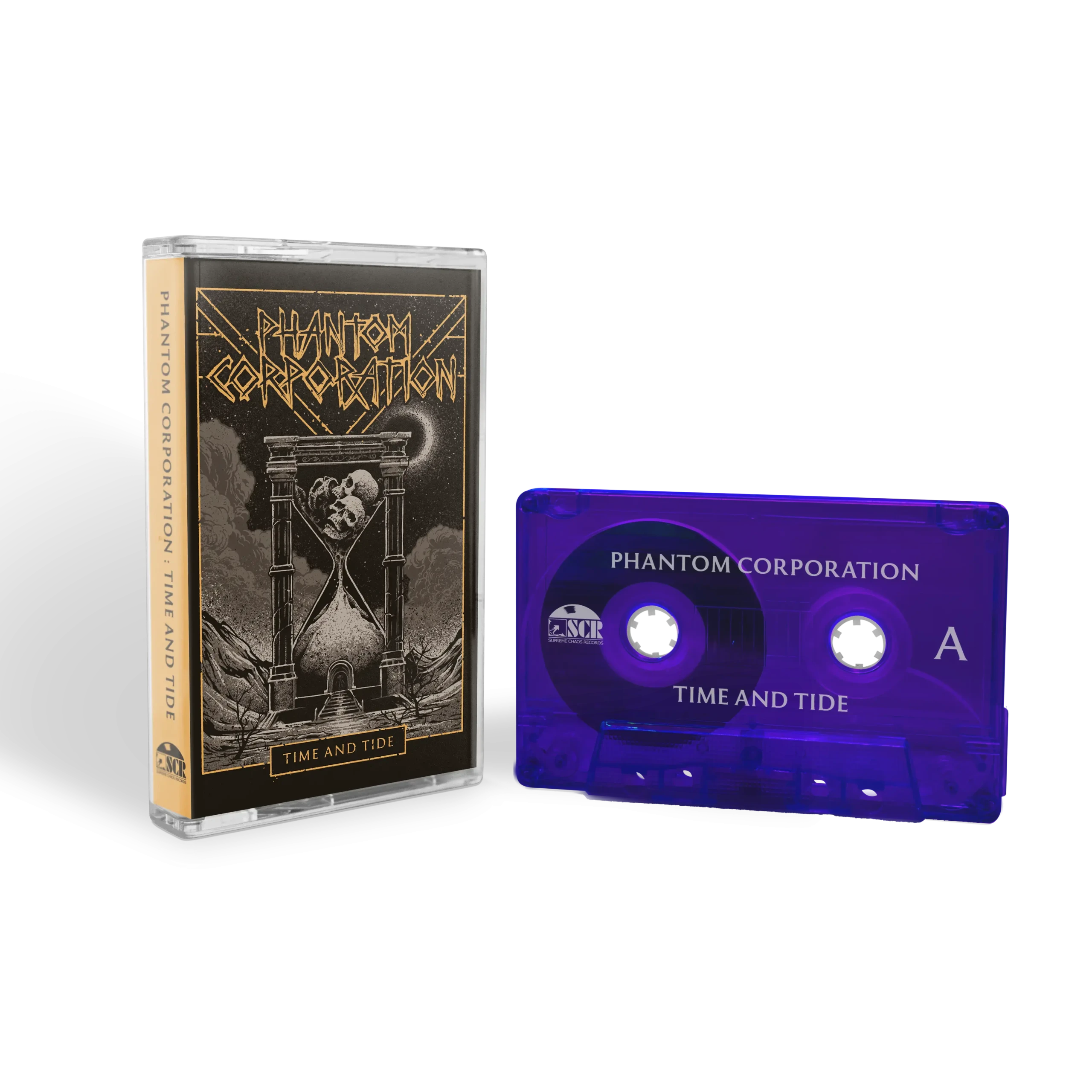 PHANTOM CORPORATION - Time And Tide · TRANSPARENT PURPLE TAPE (Thrash Metal/D-Beat/Death Metal Vinyl)