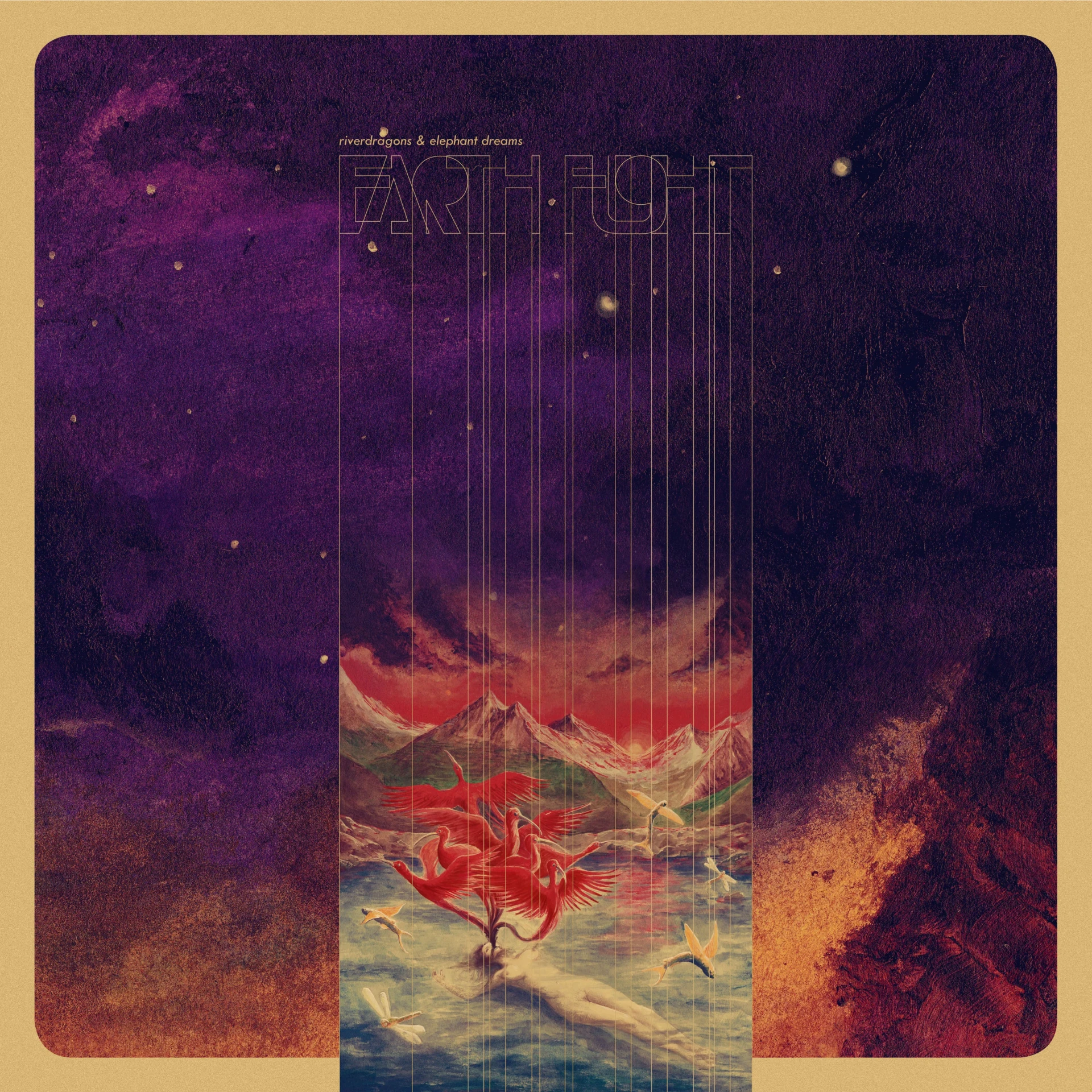 EARTH FLIGHT · Riverdragons & Elephant Dreams | BLACK 2LP (Progressive Rock Vinyl) · Picture 1