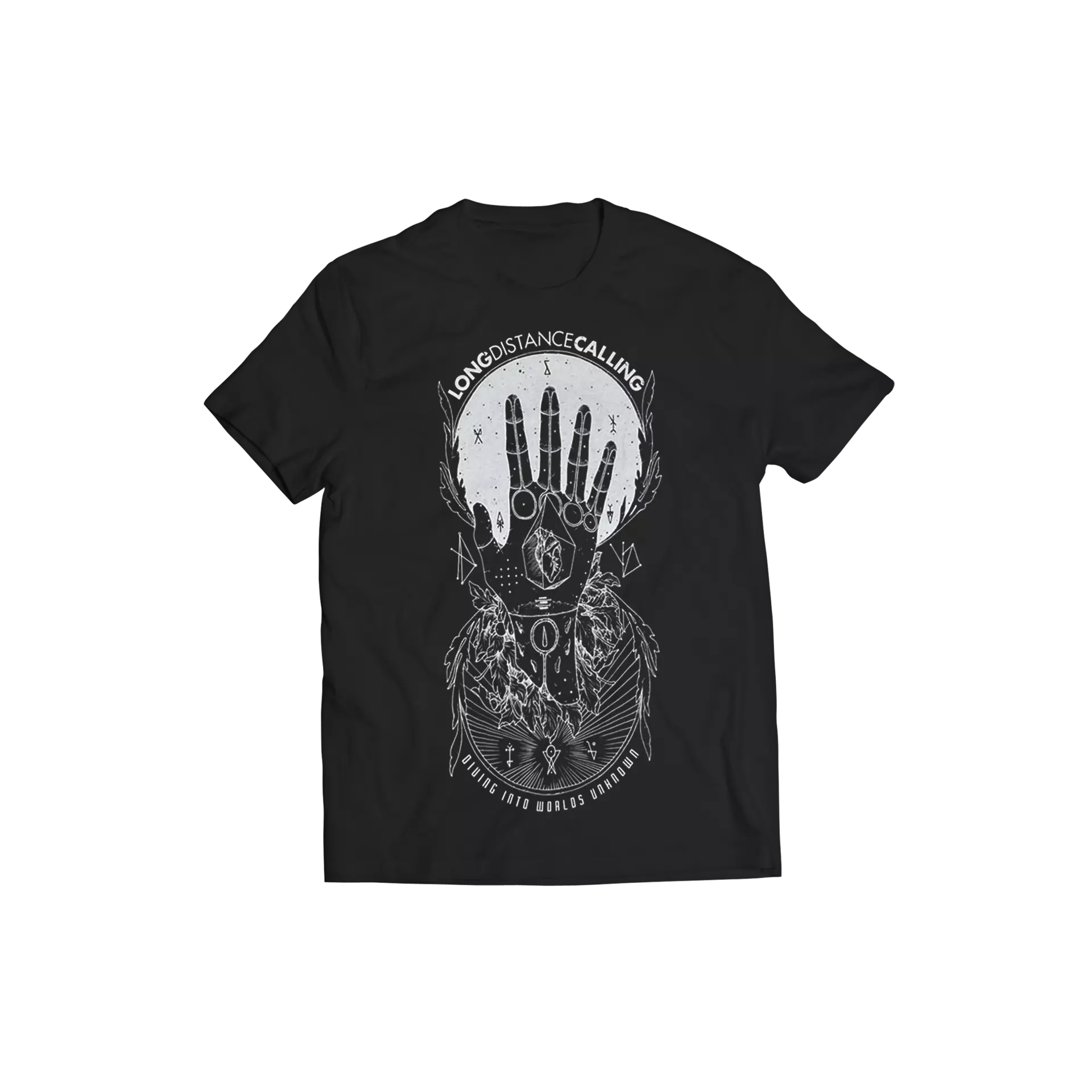LONG DISTANCE CALLING - Hand Gray · T-SHIRT (Progressive Rock Clothes)