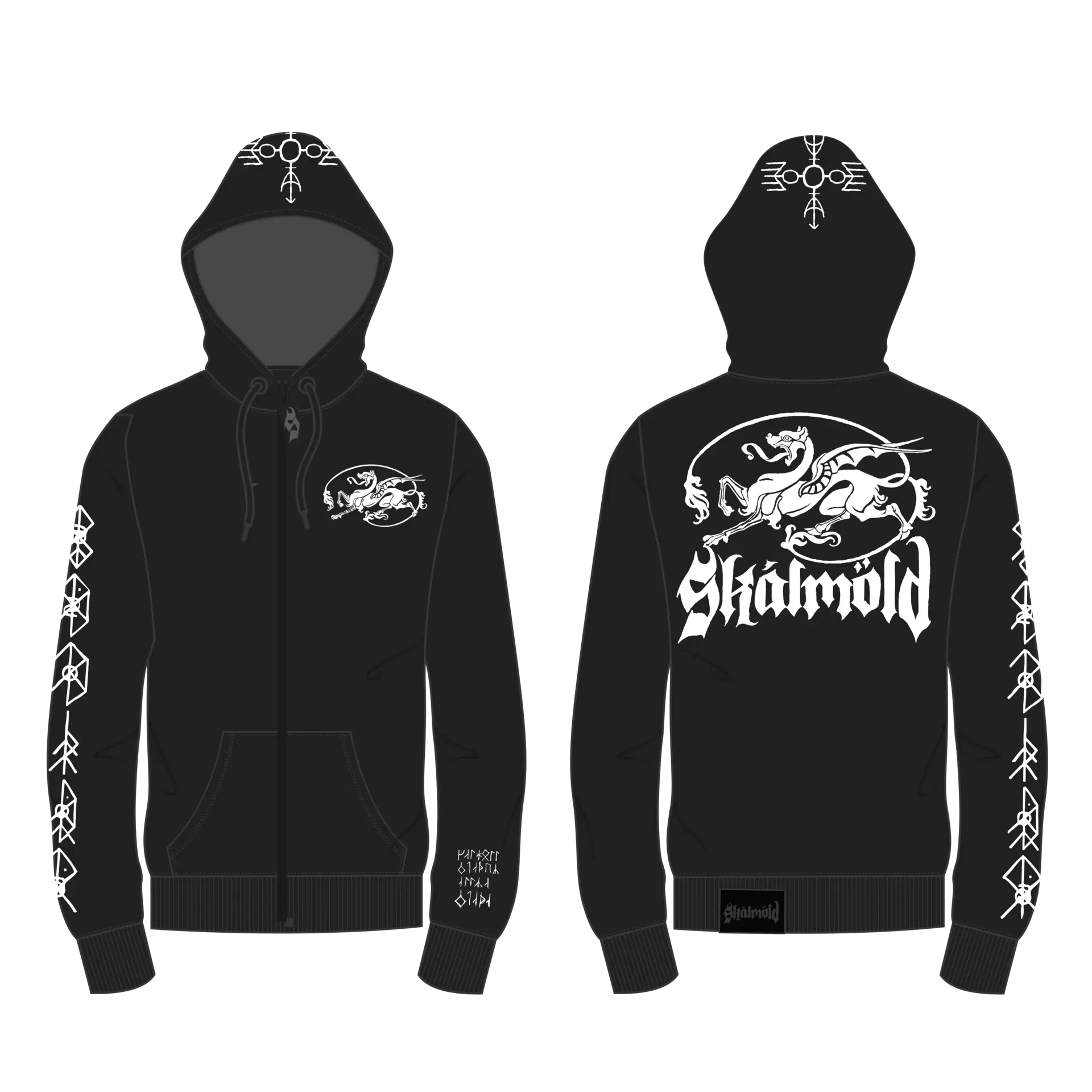 SKÁLMÖLD · Logo Deluxe | ZIPPER (Viking Metal/Folk Metal Clothes)