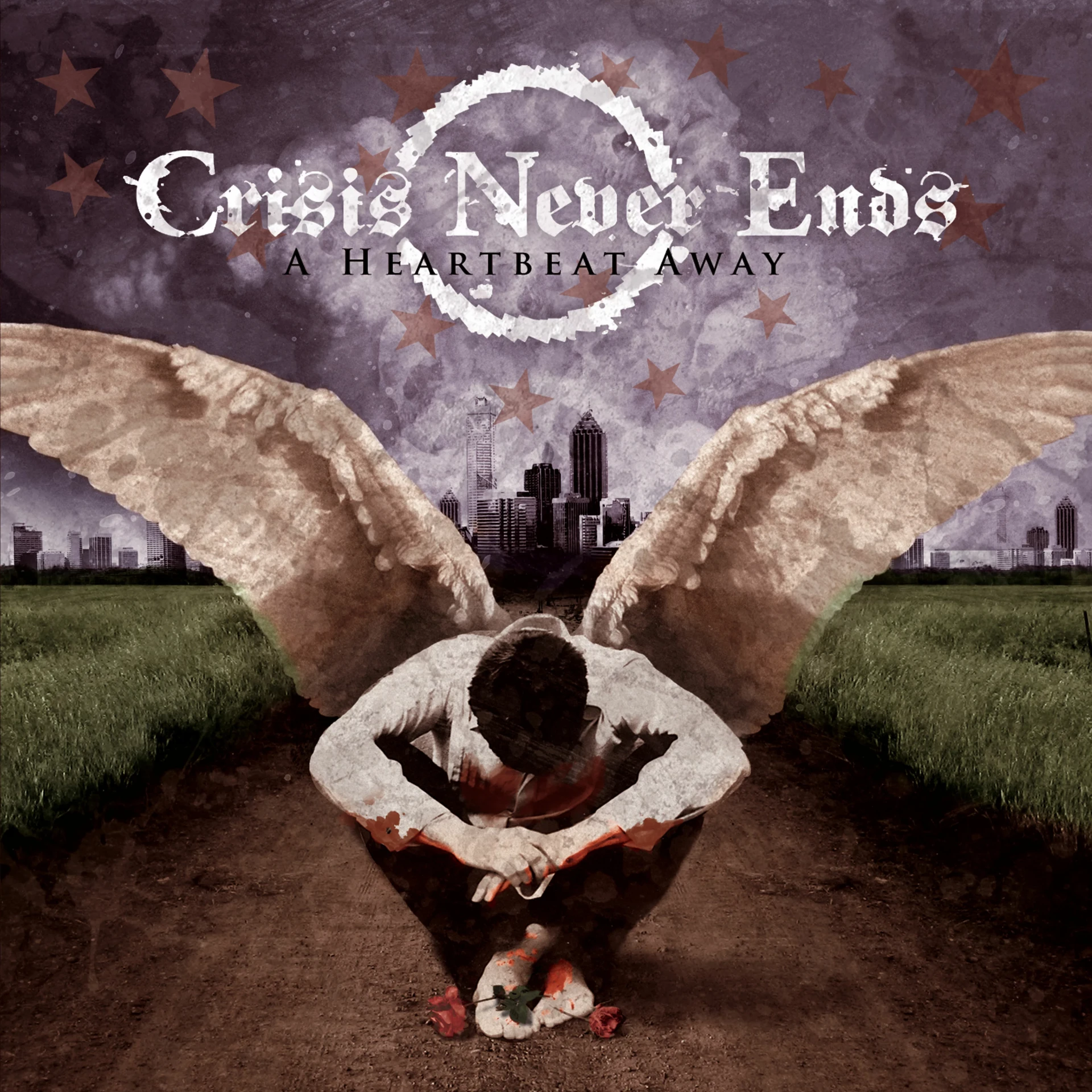 CRISIS NEVER ENDS · A Heartbeat Away | BLACK LP (Hardcore Vinyl) · Picture 1