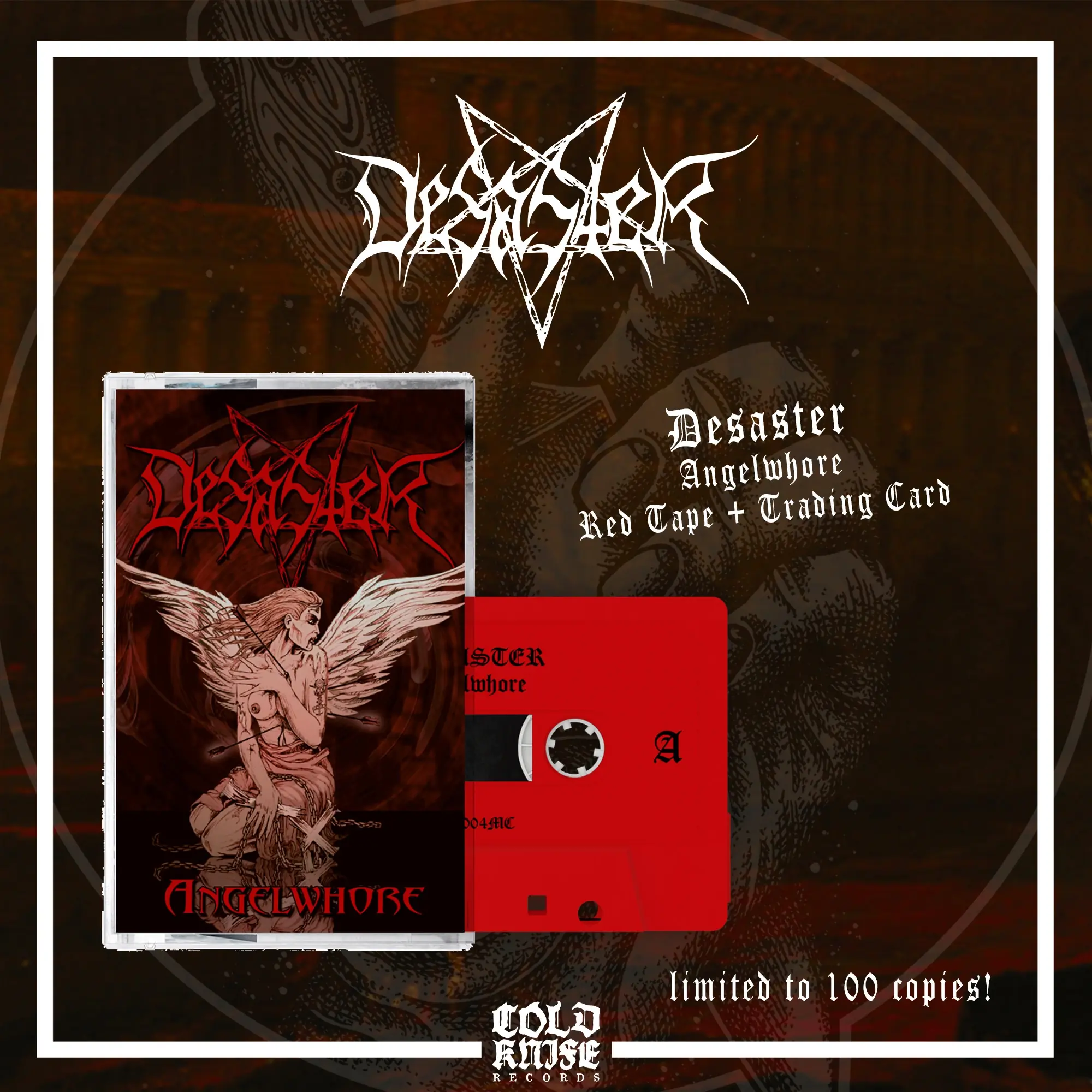 DESASTER · Angelwhore | RED TAPE (Thrash Metal/Black Metal Tapes)