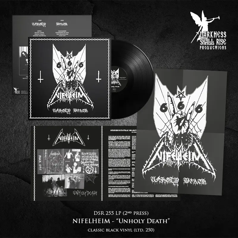 NIFELHEIM · Unholy Death (Re-Release) | BLACK LP (Black Metal Vinyl) · Bild 3